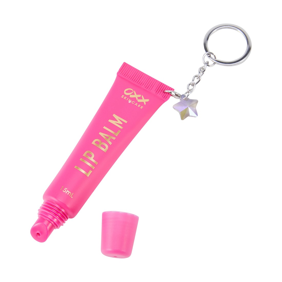 4 OXX Skincare Lip Care Duo with Keychain Set - Watermelon Scented, 4 of 6