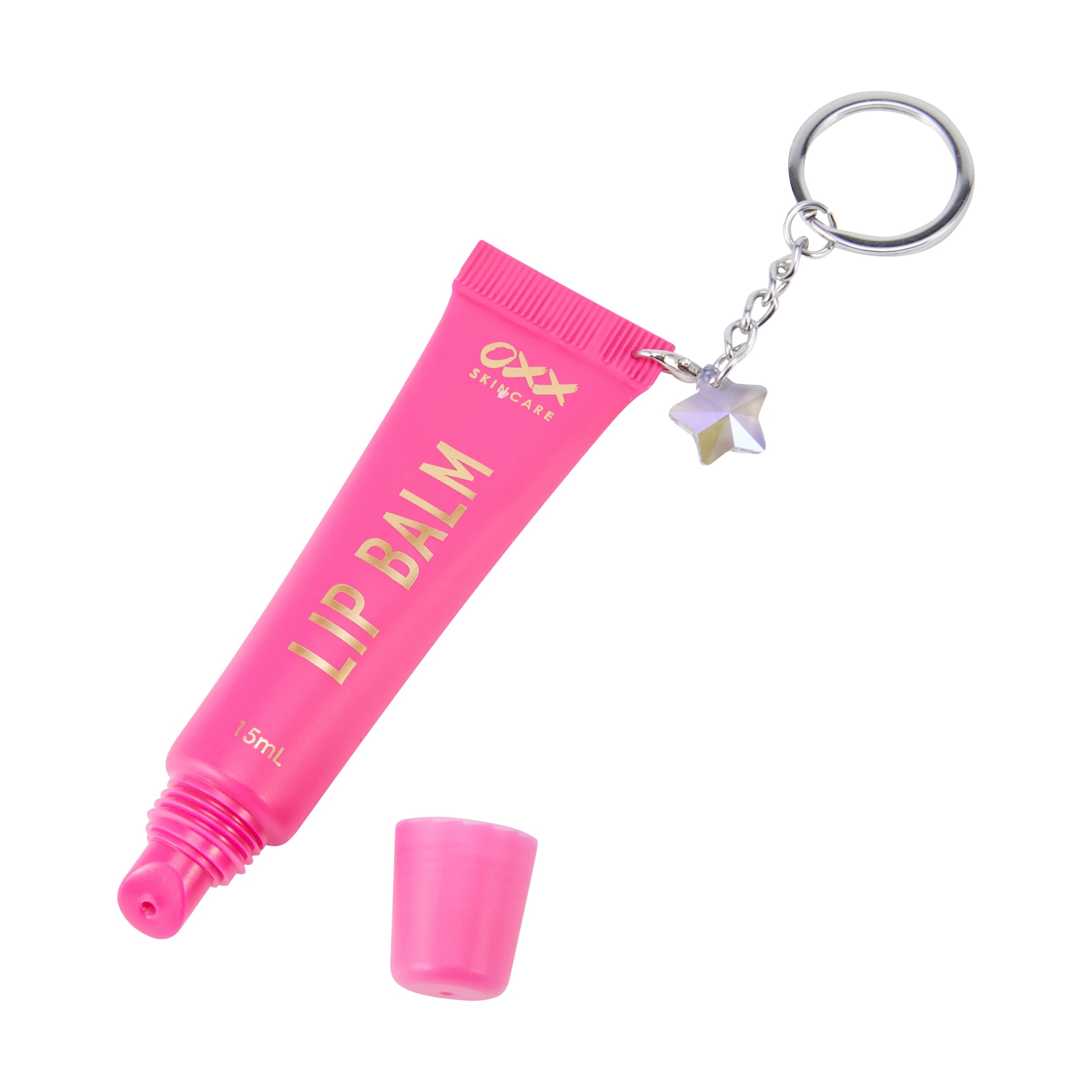 4 OXX Skincare Lip Care Duo with Keychain Set - Watermelon Scented, 4 of 6