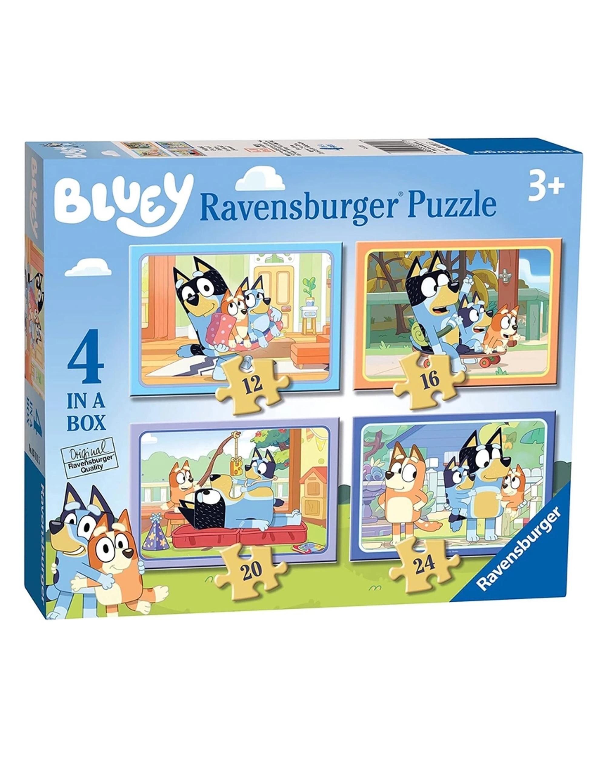 1 Ravensburger Bluey Lets Do This 4 In A Box Jigsaw Puzzles, 1 of 1