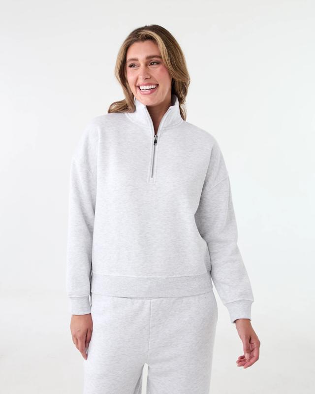 Quarter Zip Seam Front Sweats