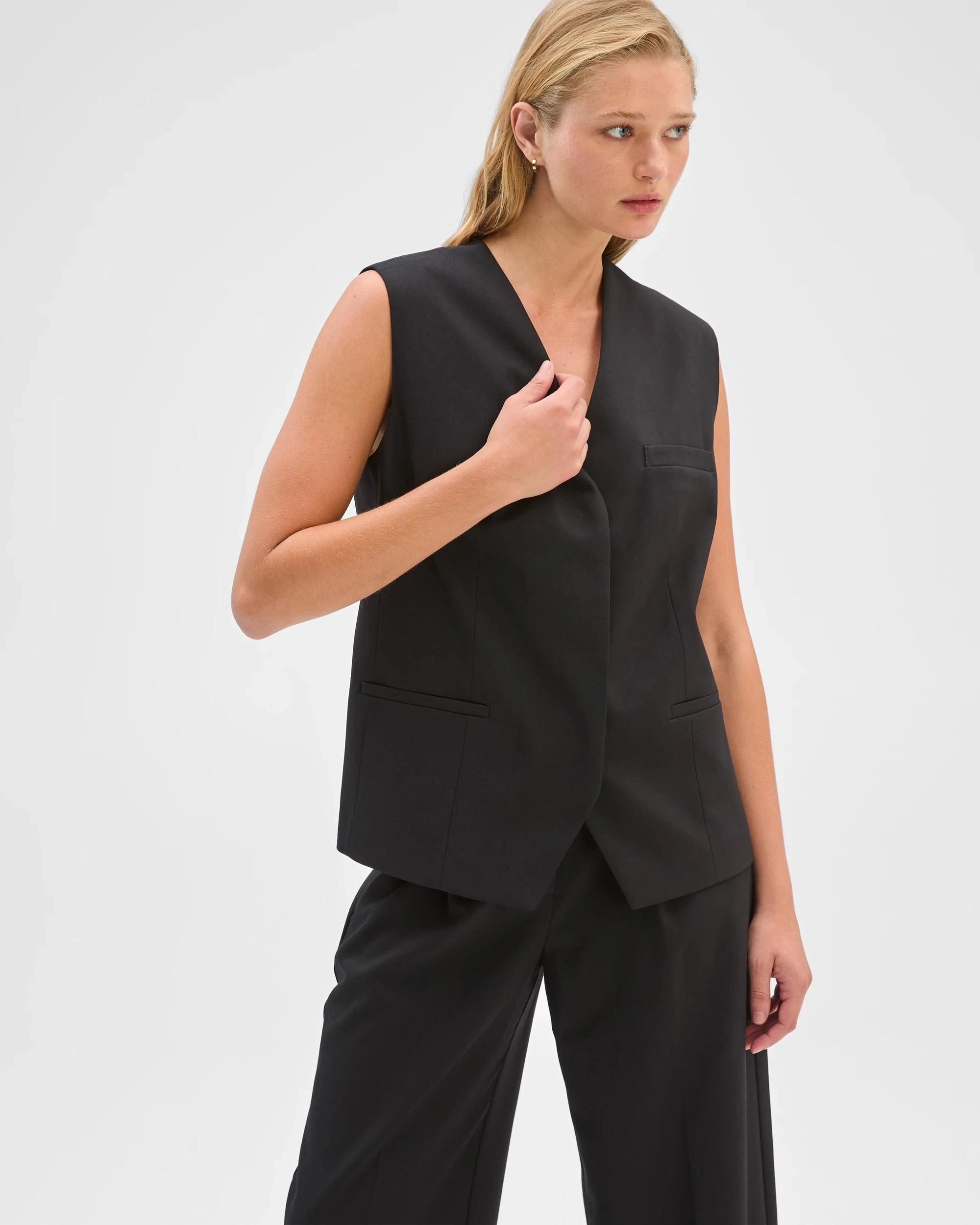 4 Preview Sleeveless Jacket BLACK, 4 of 8