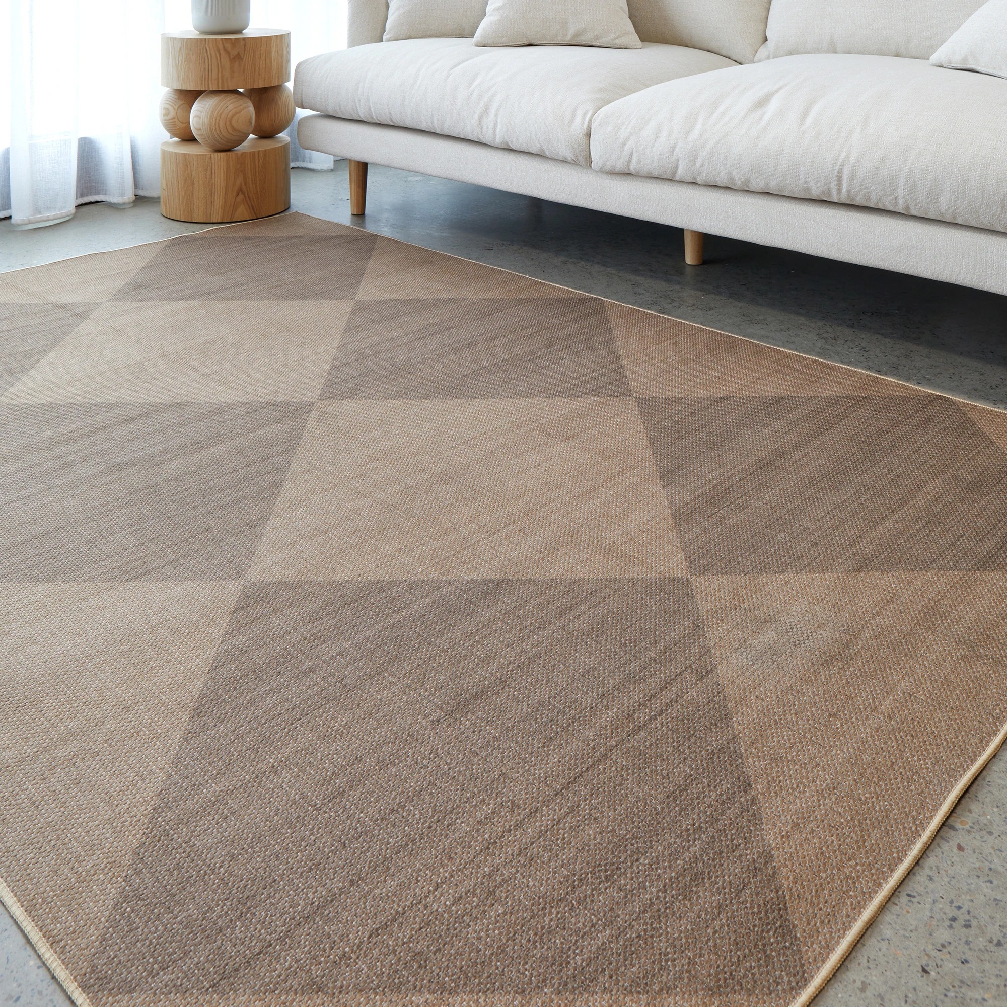 1 Common Ground Rugs Soleil Inesh 270x180cm - Large Outdoor Rug - Brown, 1 of 7