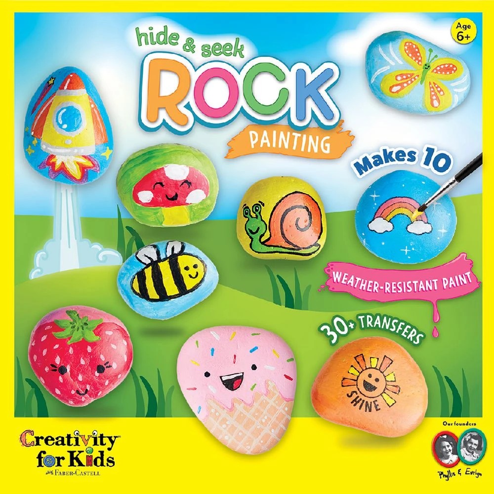 1 Creativity for Kids Hide and Seek Rock Painting Kit, 1 of 6