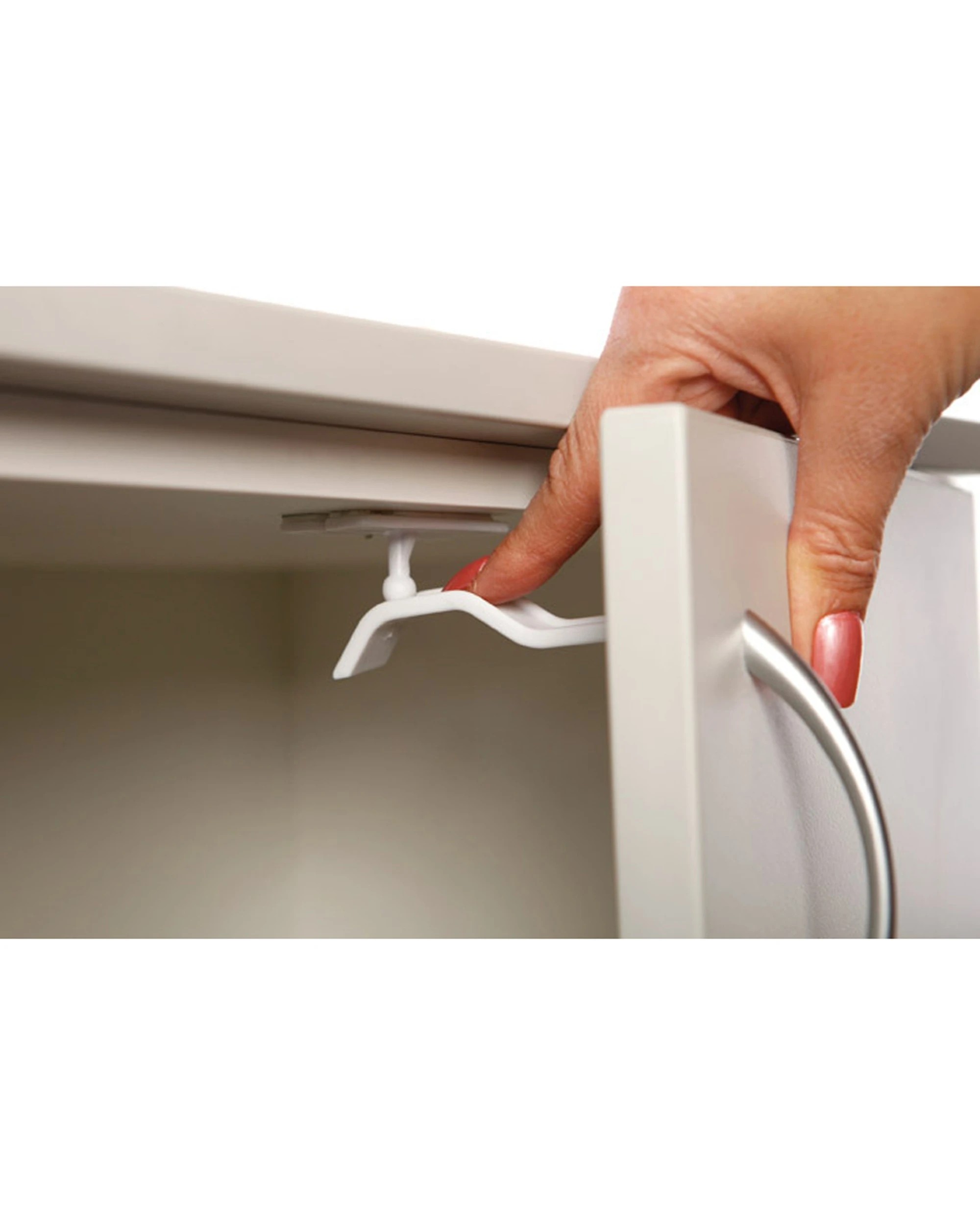 3 Dreambaby 2pc 10cm Dual Action Adhesive Double Lock For Drawers - White, 3 of 3