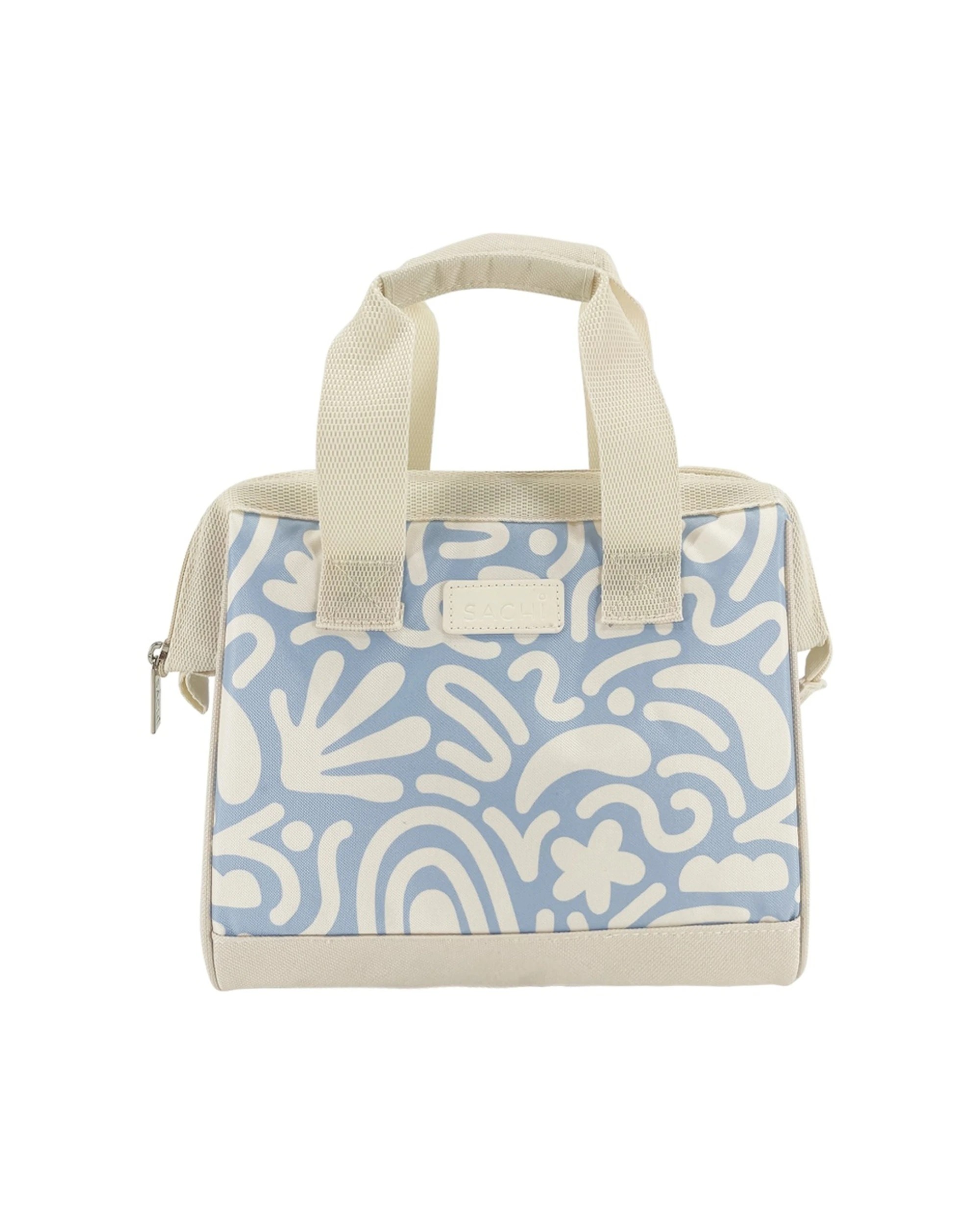 5 Sachi Insulated Lunch Bag Leak Proof Lining Large Zip Opening 24x17x22cm - Blue, 5 of 5