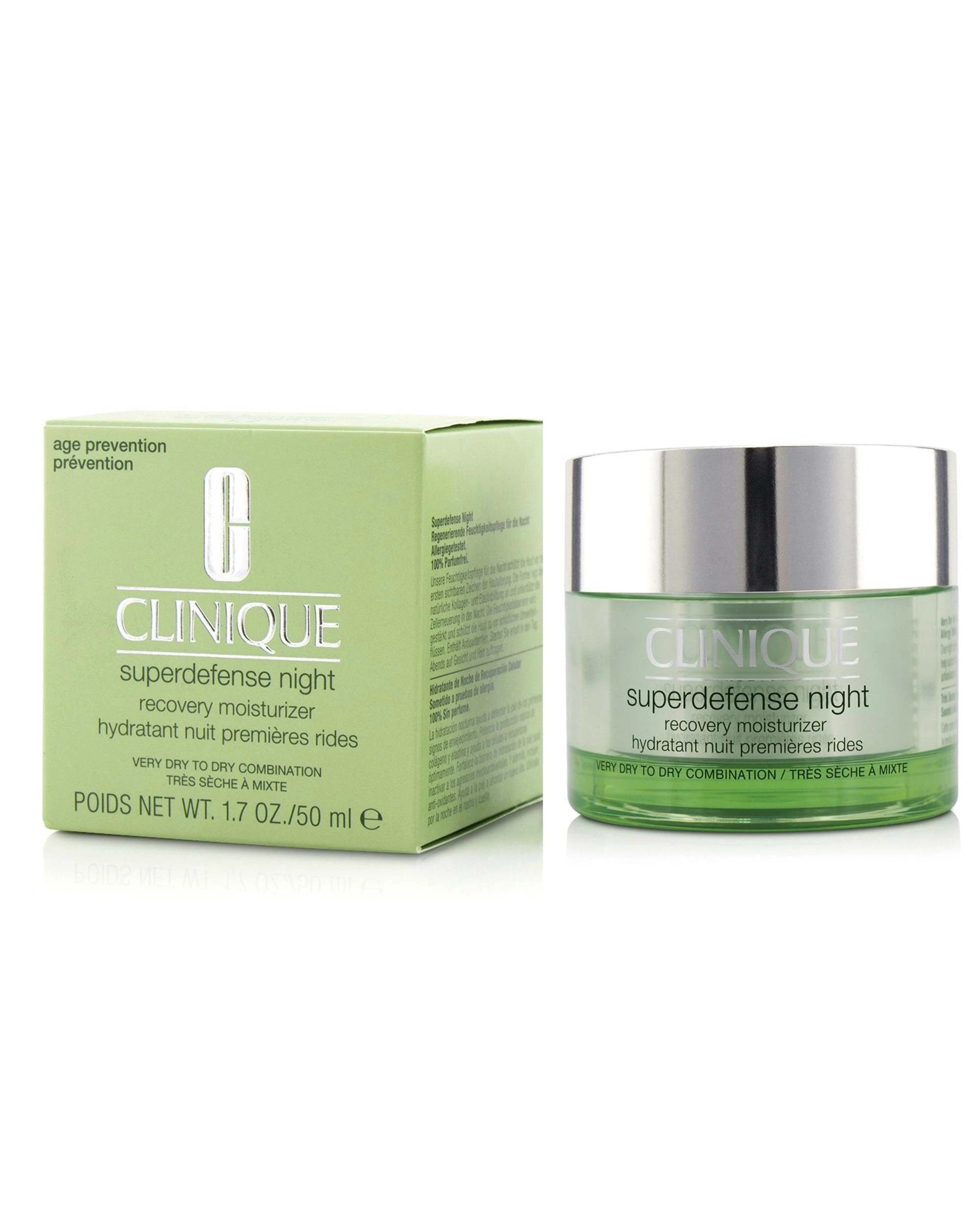 1 Clinique Superdefense Night Recovery Moisturizer - For Very Dry To Dry Combination  50ml/1.7oz, 1 of 3