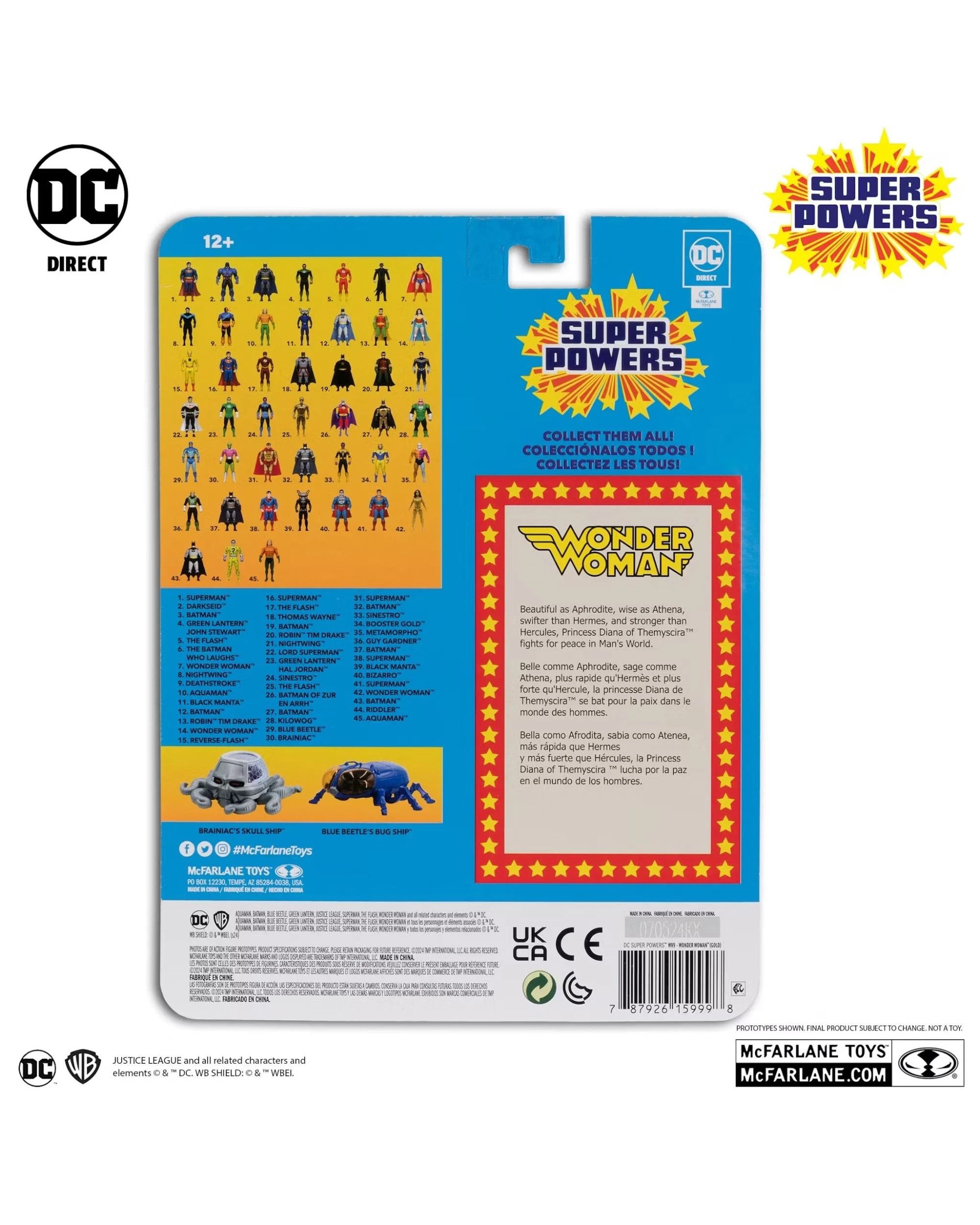 4 McFarlane DC Super Powers 40th Anniversary Gold Edition Wonder Woman Figure, 4 of 4