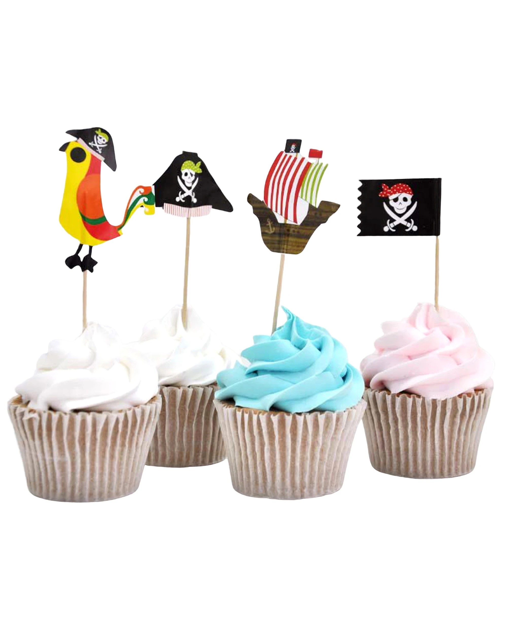1 Party Maker Pirate Voyage Cupcake Picks Pack of 20, 1 of 4