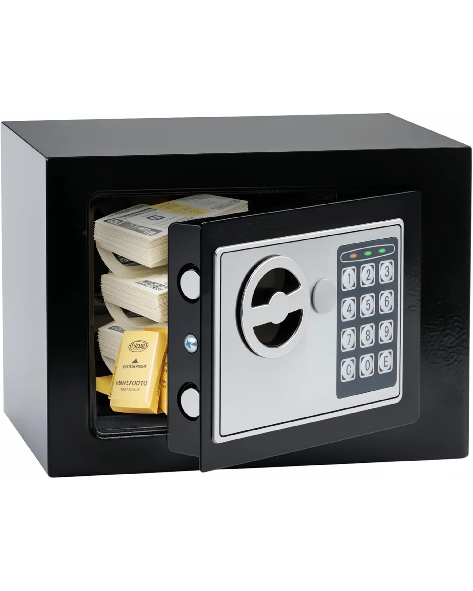1 Advwin Security Safe and Lock Box 6.5 L/0.23 Cubic Feet - Black, 1 of 8