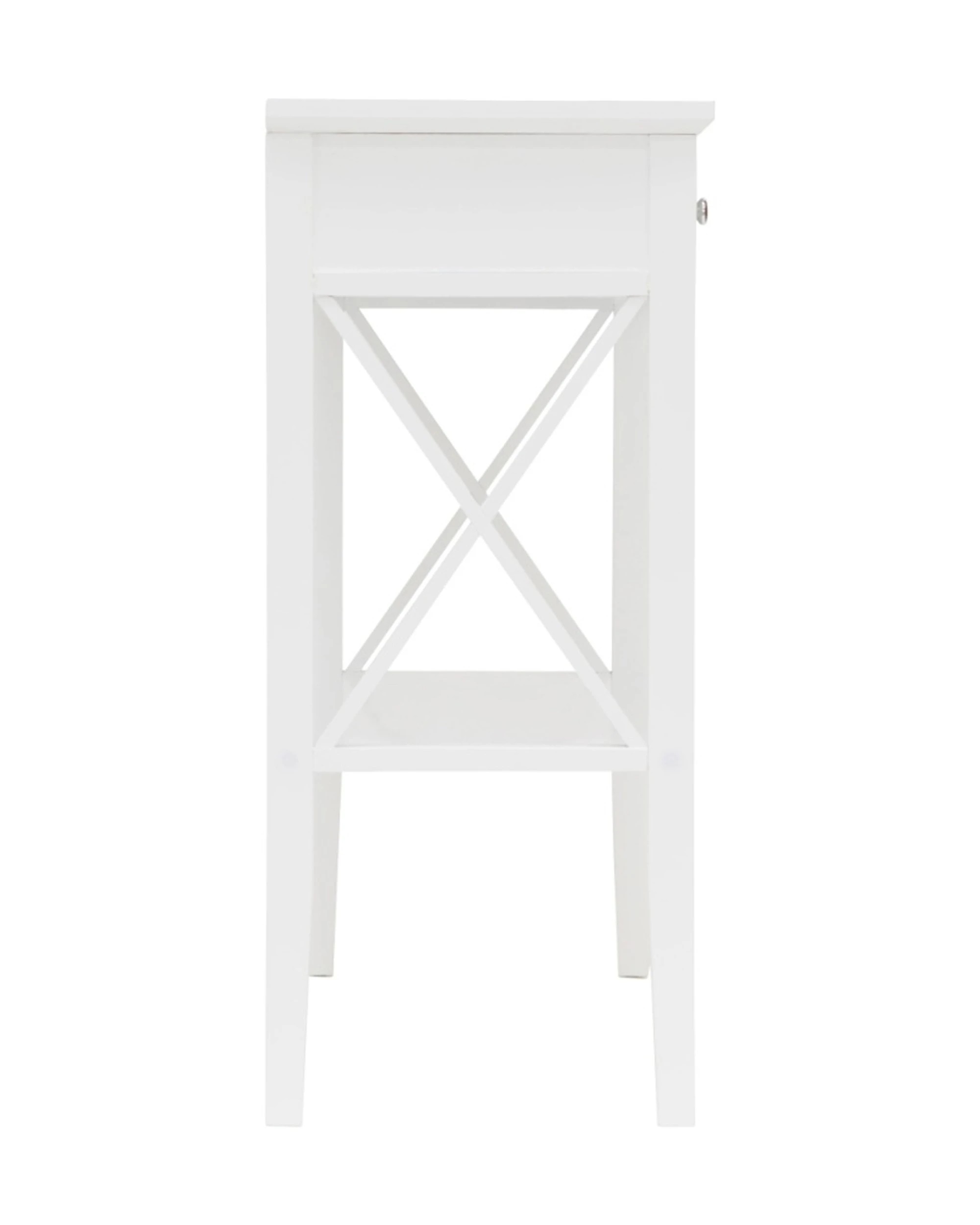 7 Alpine Bay Long Island Console Table 2 Drawer 100cm - White, 7 of 9
