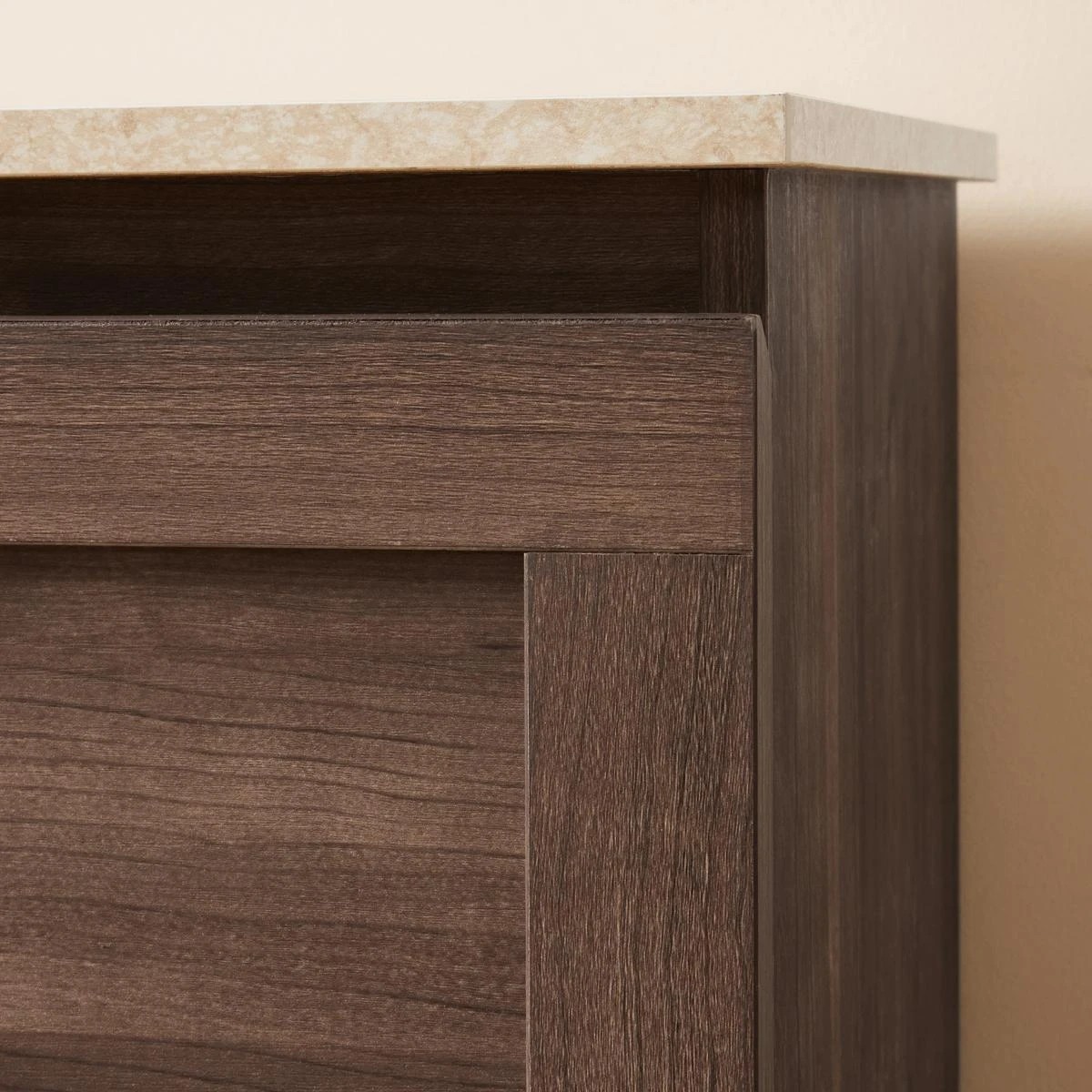 6 Bailey Bedside Table Walnut Look, 6 of 8