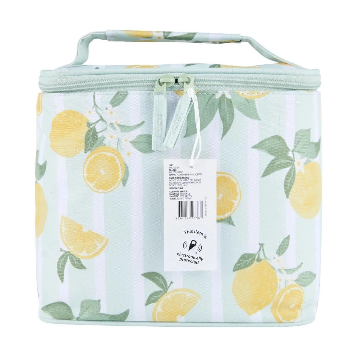 4 Lemon Insulated Top Loader Lunch Bag, 4 of 4