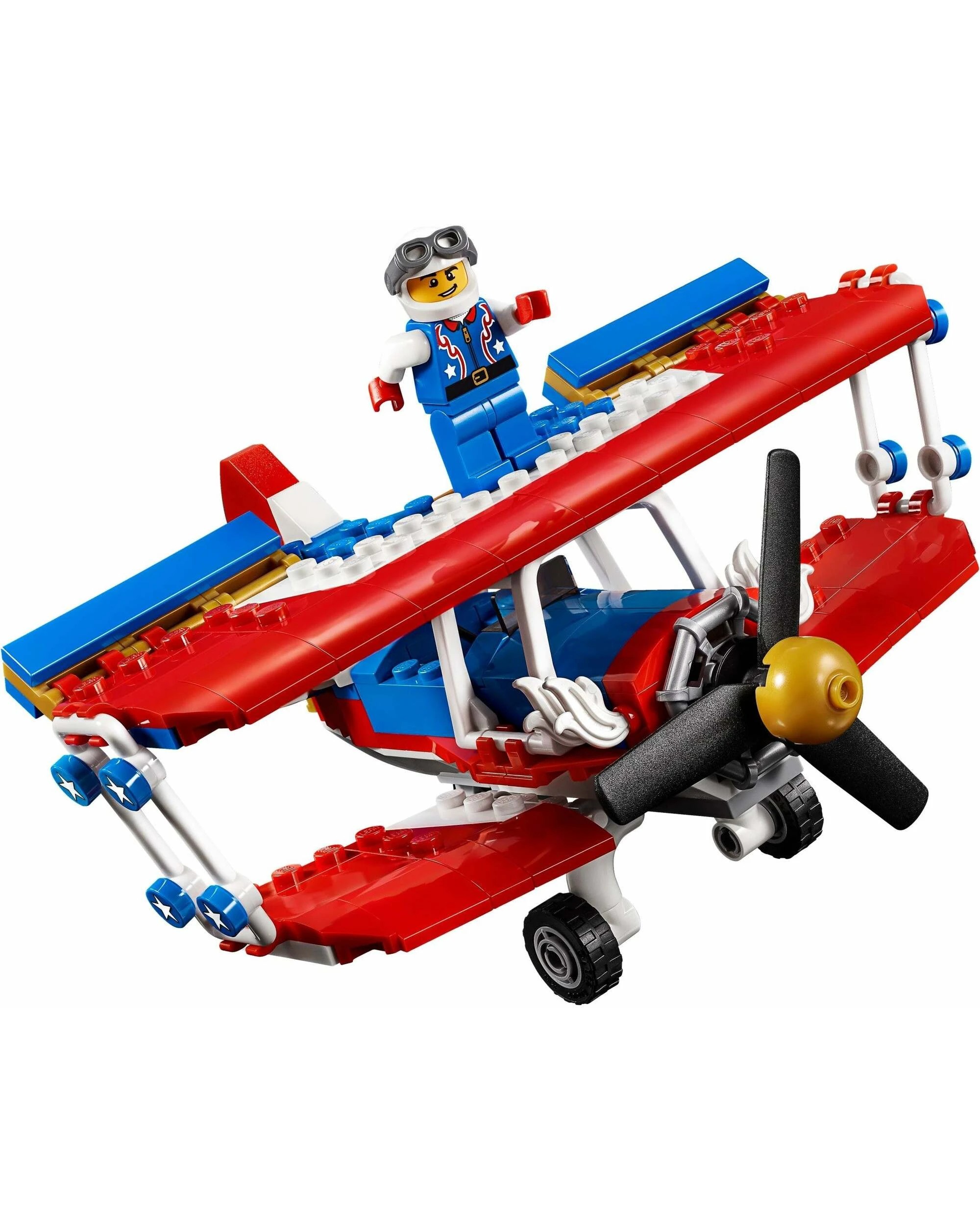 2 LEGO 31076 Daredevil Stunt Plane: 3-in-1 Biplane, Rocket Car & Boat, 2 of 5
