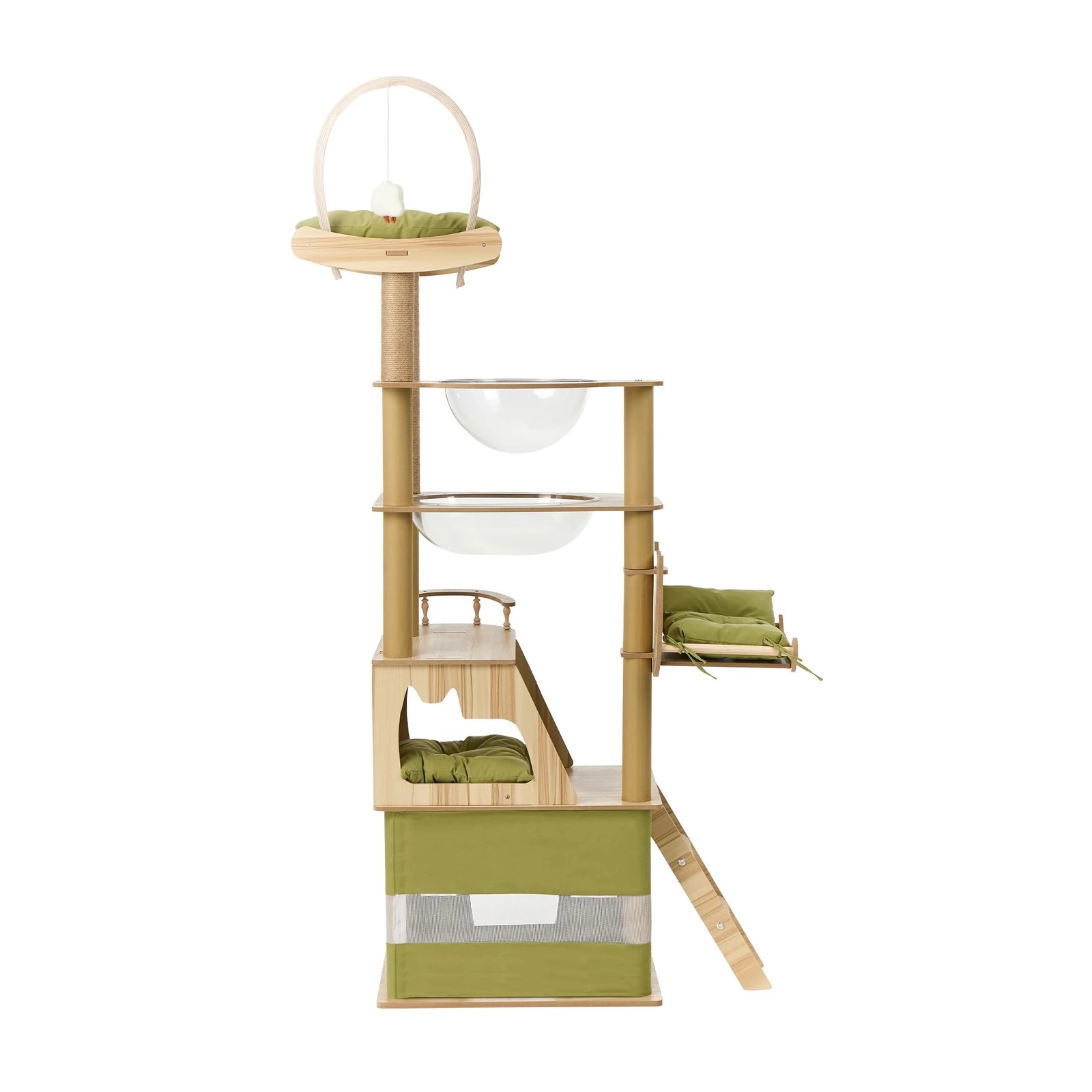 7 Alopet Cat Tree Tower Scratching Post Scratcher Condo House Bed Furniture 190cm - Green, 7 of 9