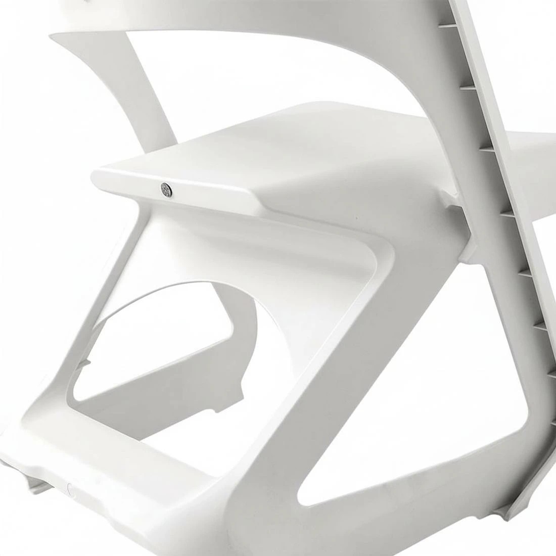 4 ArtissIn Dining Chairs Office Chairs Lounge Stackable Plastic Outdoor Chairs X4 - White, 4 of 7