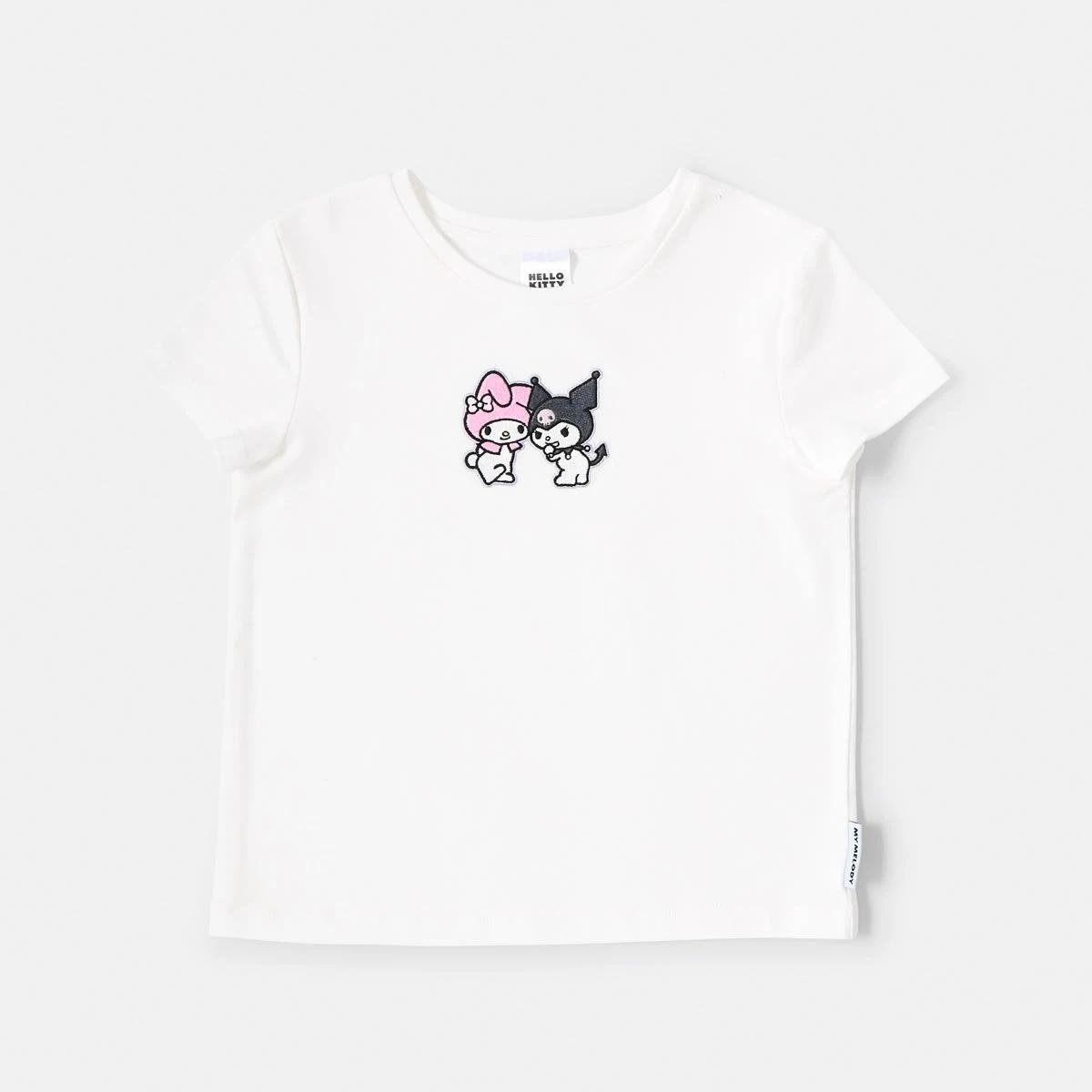 8 Kuromi and My Melody License Embroidered T-shirt Kuromi Mel, 8 of 9