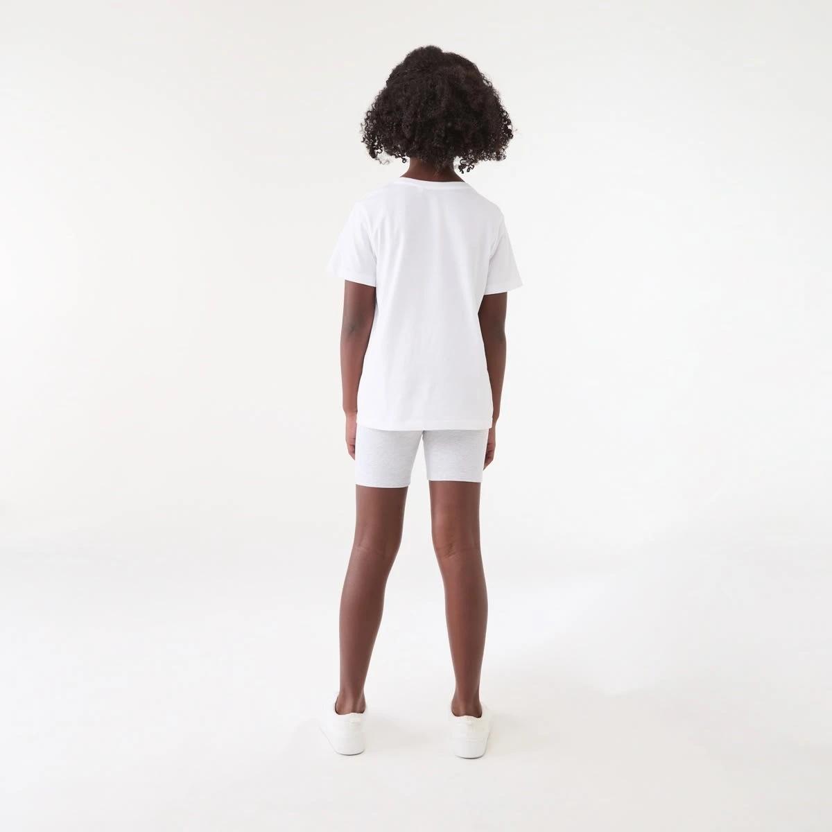 5 Roll Waist Bike Shorts WHITE MARLE, 5 of 5