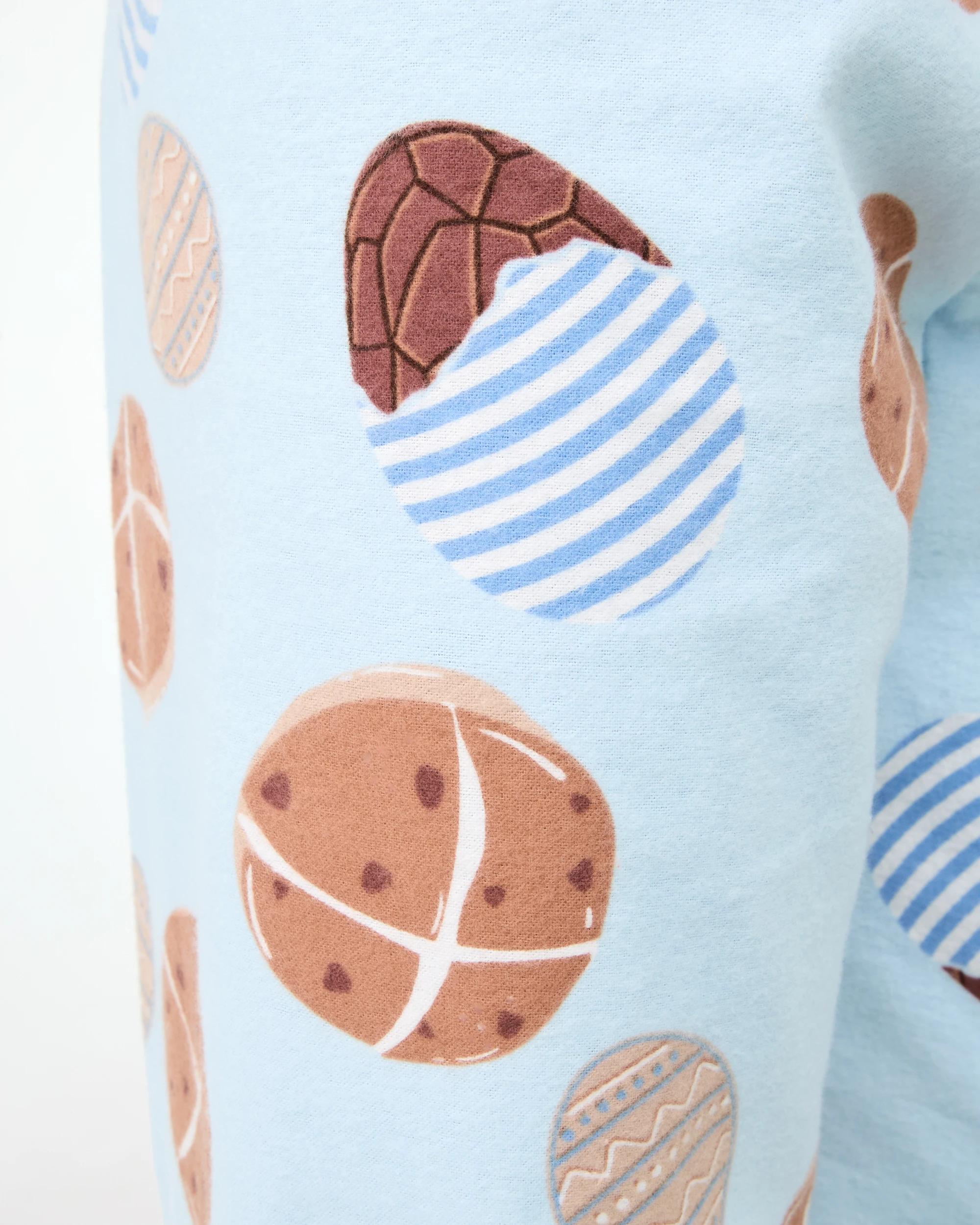 9 Print Flannel Family Matching Pyjama Set Blu Sweets, 9 of 10