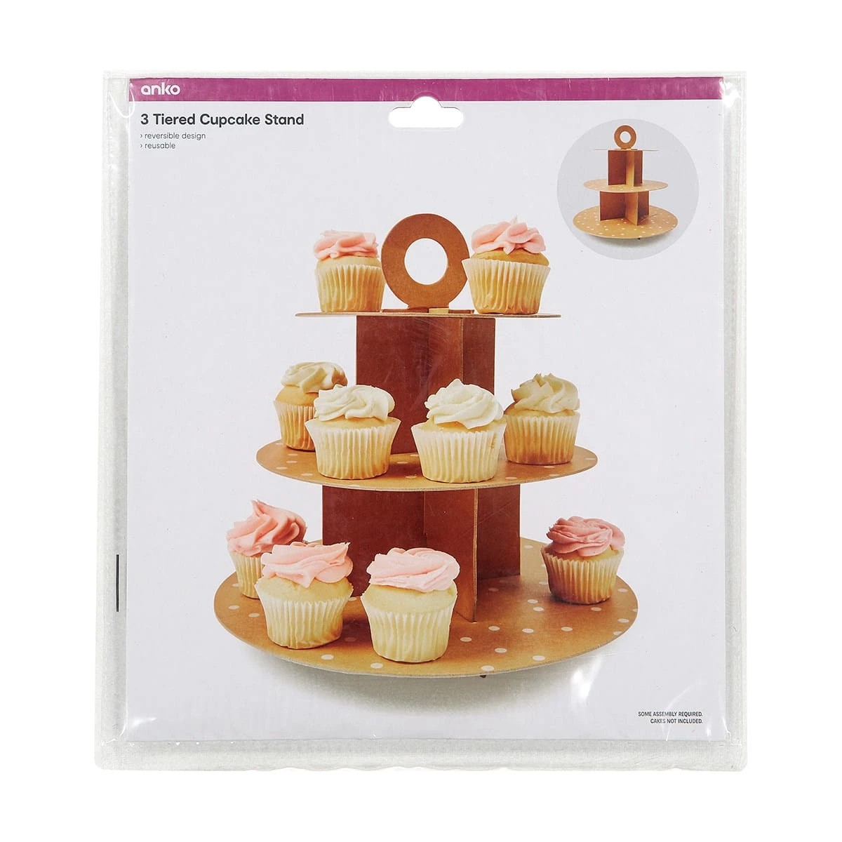 6 3 Tiered Cupcake Stand, 6 of 6