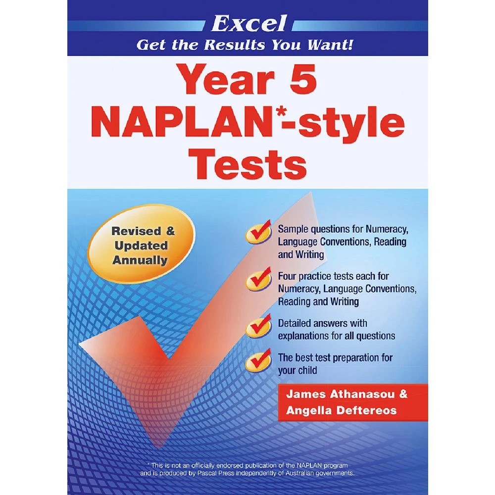 1 Excel NAPLAN Style Tests Year 5, 1 of 1