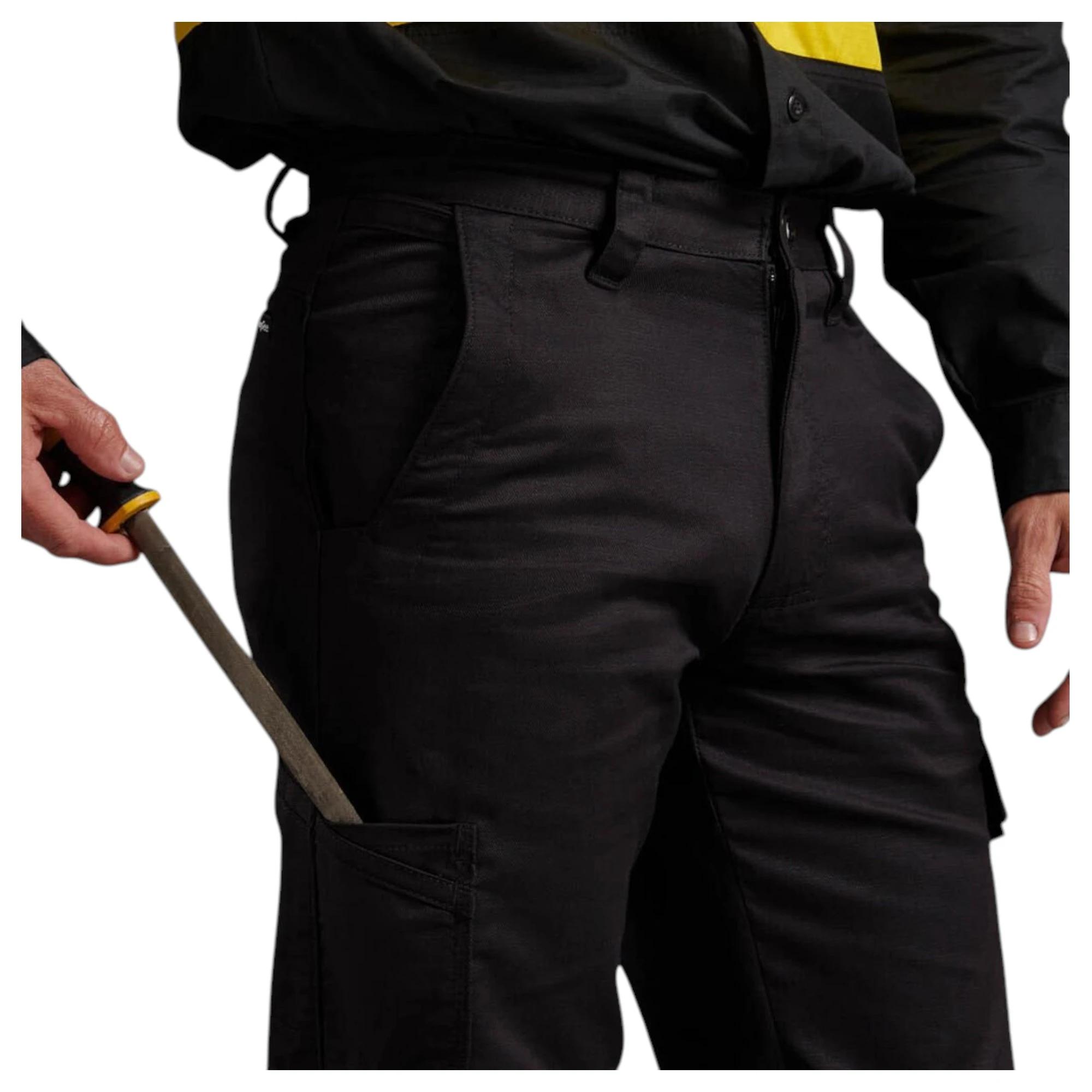 8 KingGee Mens Workcool 2 Lightweight Ripstop Work Pants BLACK, 8 of 10