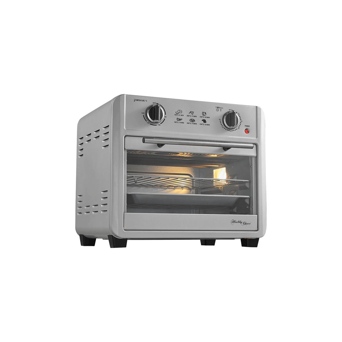 2 Healthy Choice 23l 1700w Electric Convection Fryer Oven W/ Accessories - Silver, 2 of 7