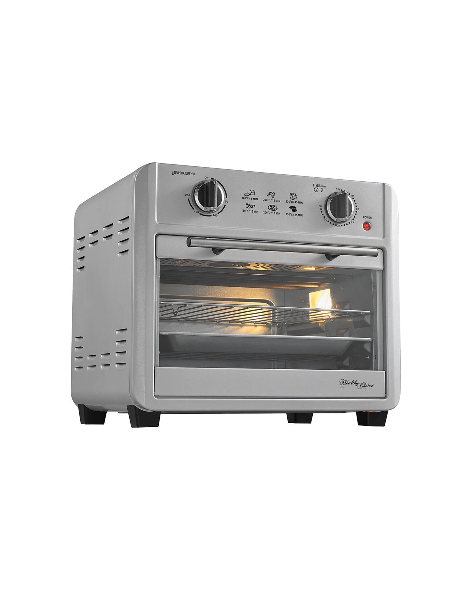 2 Healthy Choice 23l 1700w Electric Convection Fryer Oven W/ Accessories - Silver, 2 of 7