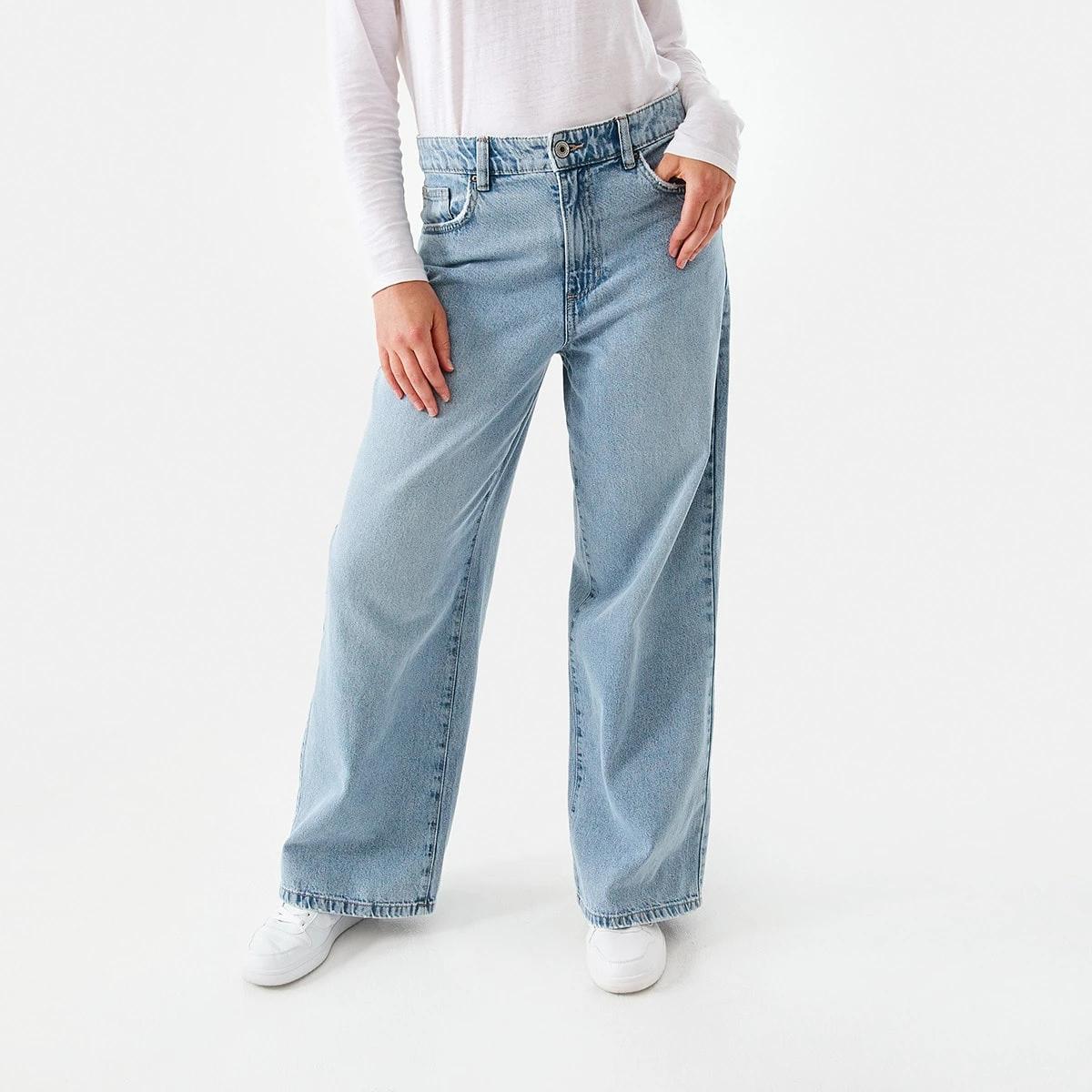 1 Wide Leg Jeans Light Wash, 1 of 6