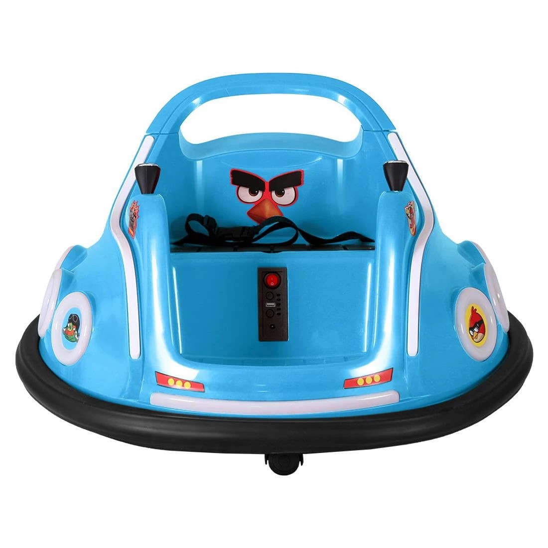 4 Kids Ride On Car Bumper Electric Toys Cars Light Remote Angry Birds Sticker - Blue, 4 of 5