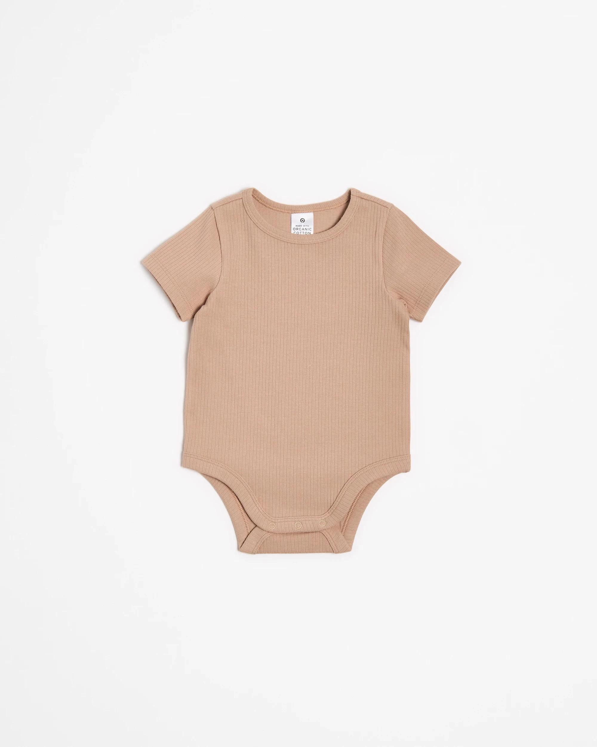 3 Target Baby Baby Organic Cotton Print Rib Bodysuit 3 Pack SUN, 3 of 6