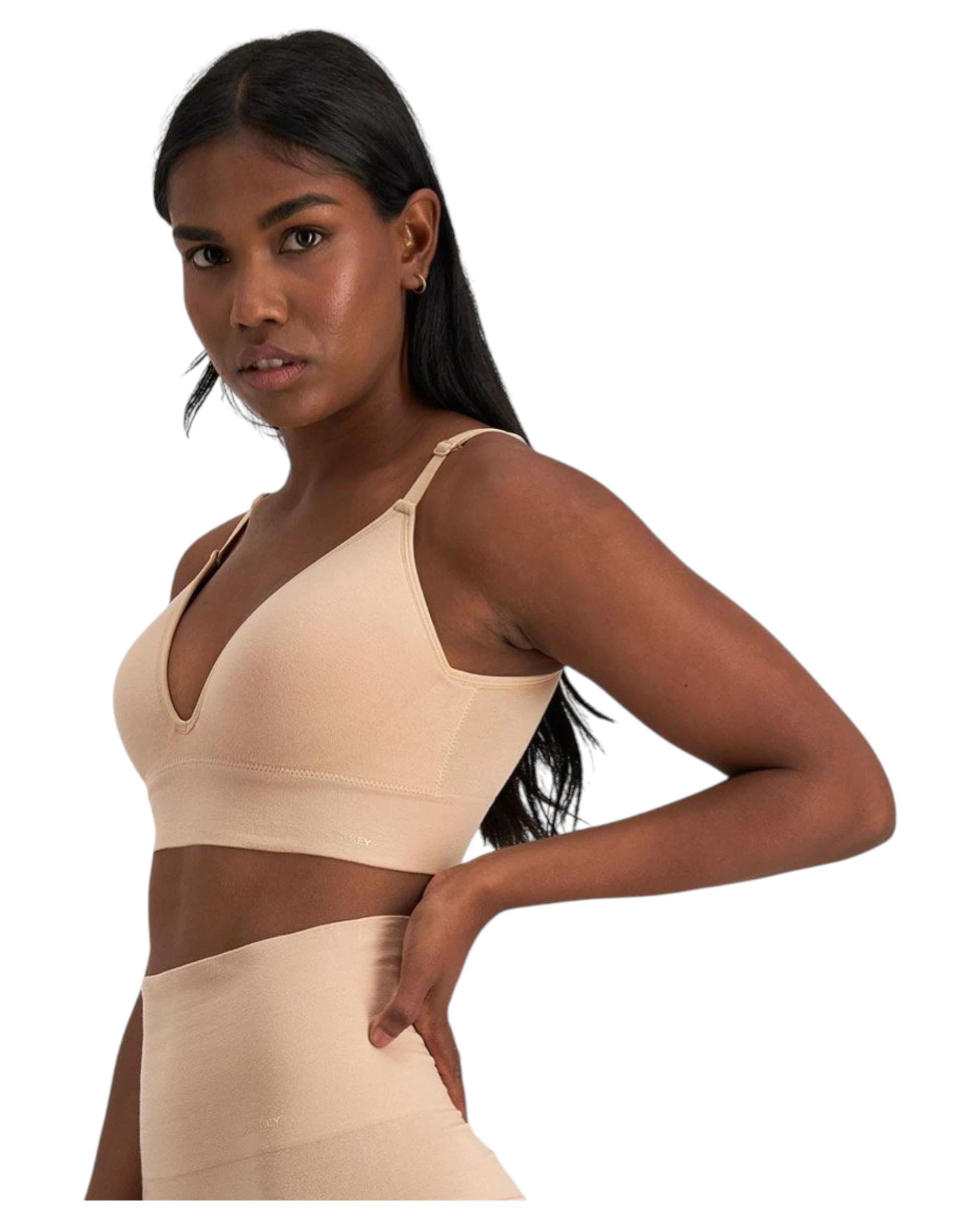 6 Jockey Womens Skimmies Bralett Black Lightweight Bra NUDE, 6 of 6