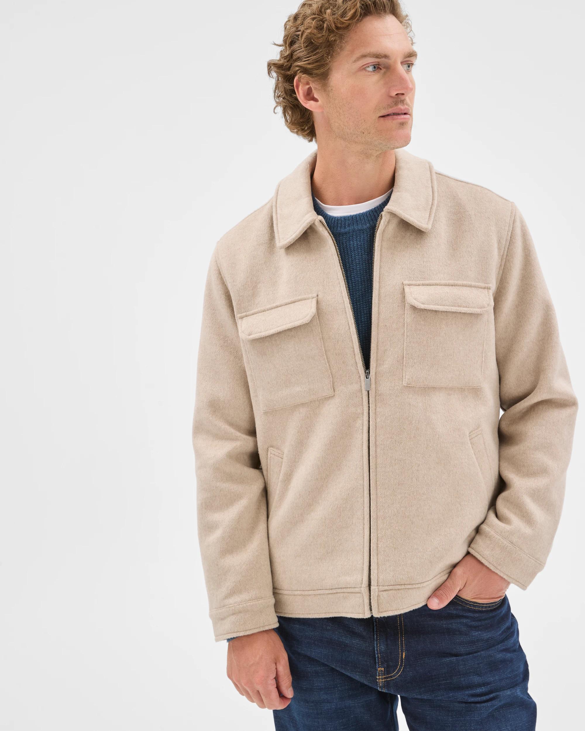 3 Preview Melton Jacket NEUTRAL, 3 of 6