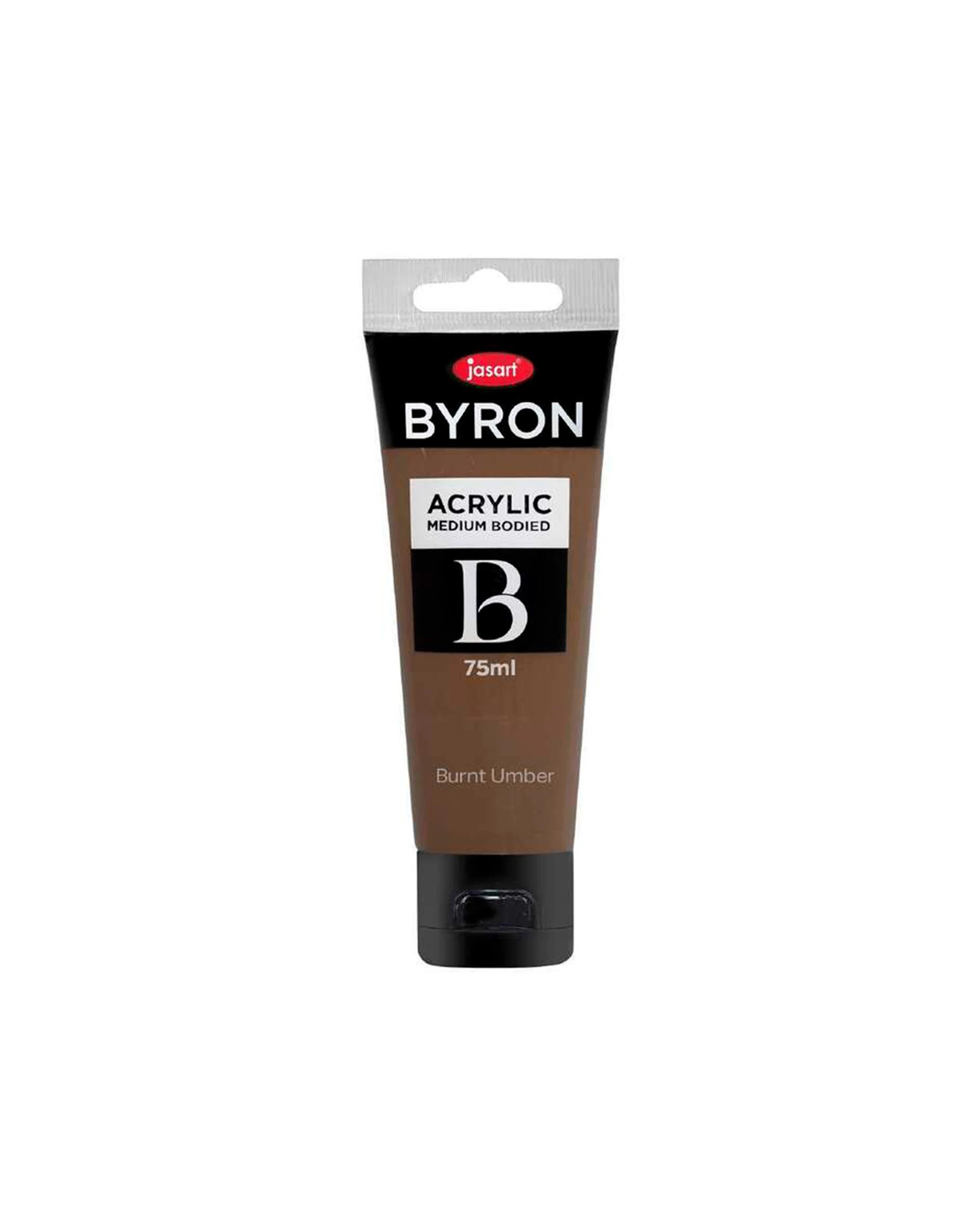 2 Jasart 10PK Byron Acrylic Paint Tube Art Craft Medium Bodied Non Toxic 75ml Burnt Umber - Brown, 2 of 2