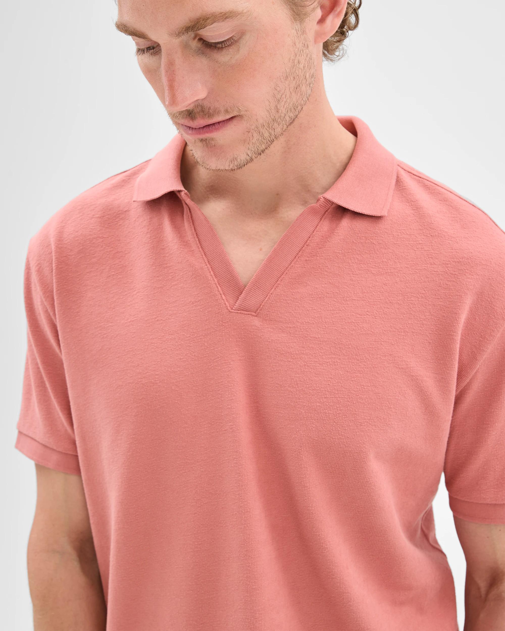 5 Target Australian Cotton Textured Reverse Polo Top BRICK, 5 of 5