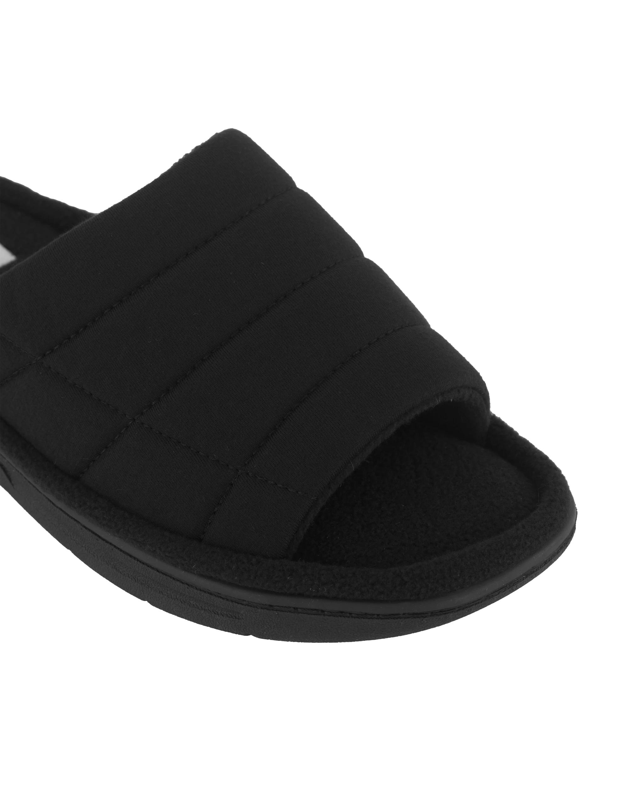 3 Hardsole Slipper Scuffs Black, 3 of 3