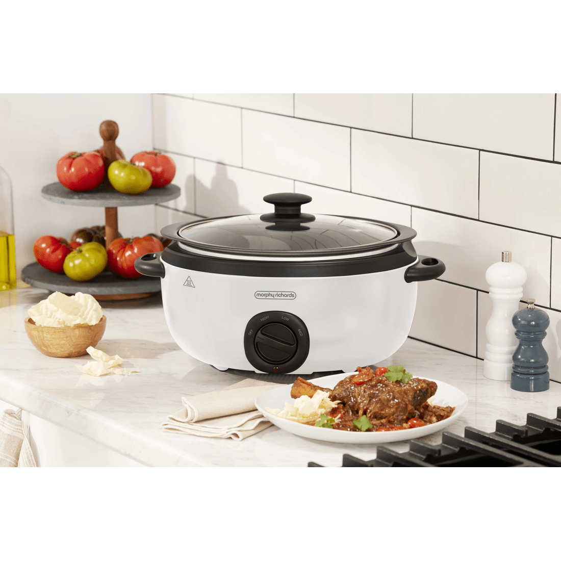 5 Morphy Richards 6.5L Slow Cooker Vivid White, 5 of 5
