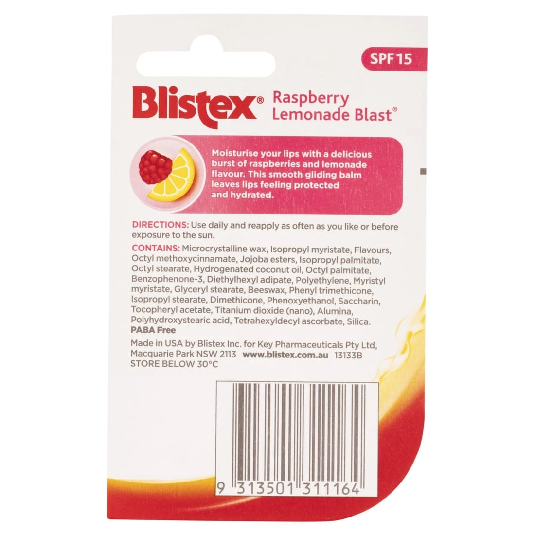 5 Blistex Raspberry Lemonade Blast SPF 15 Lip Balm 4.25g, 5 of 5