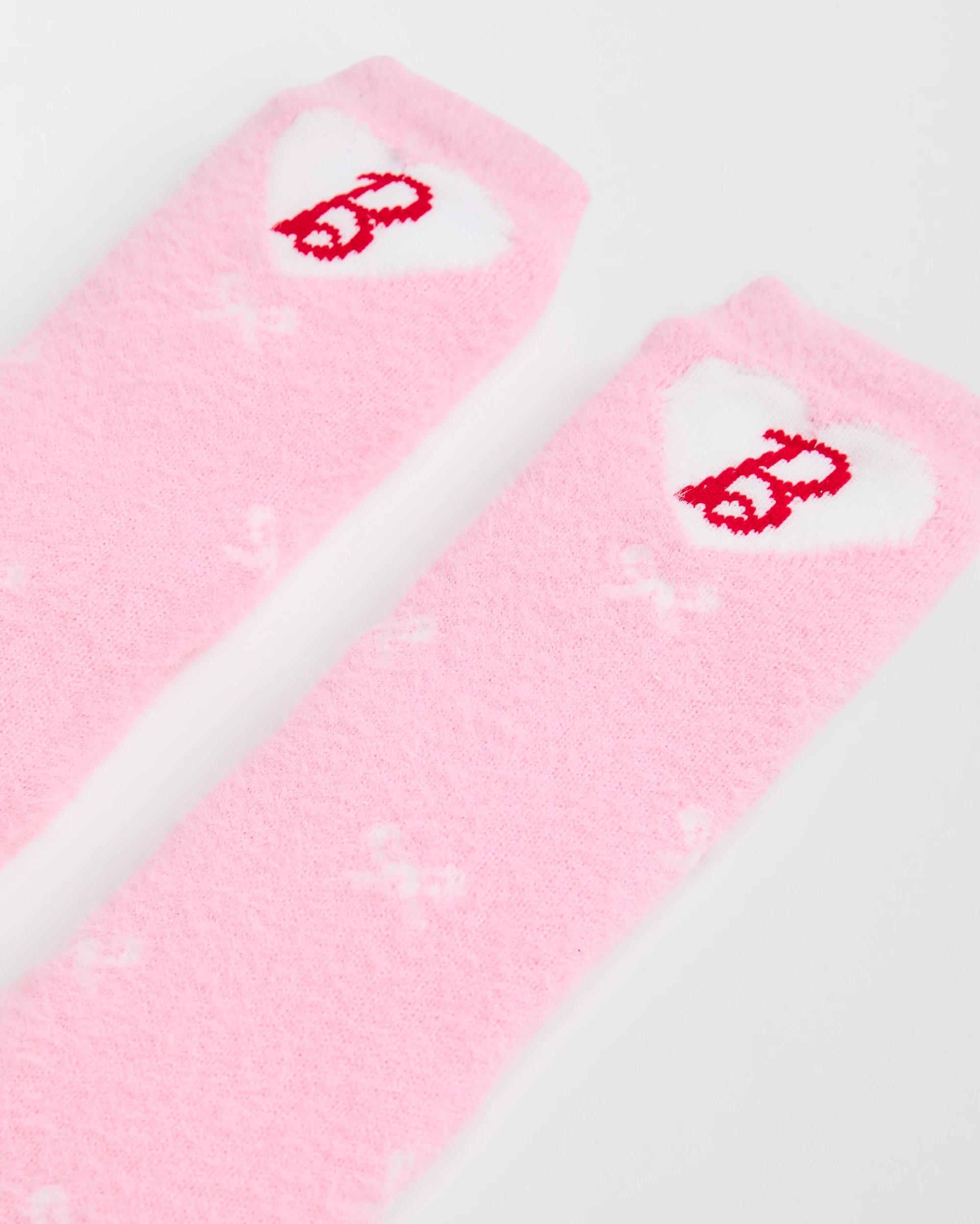 2 Barbie Sherpa Lined Home Socks BARBIE, 2 of 4
