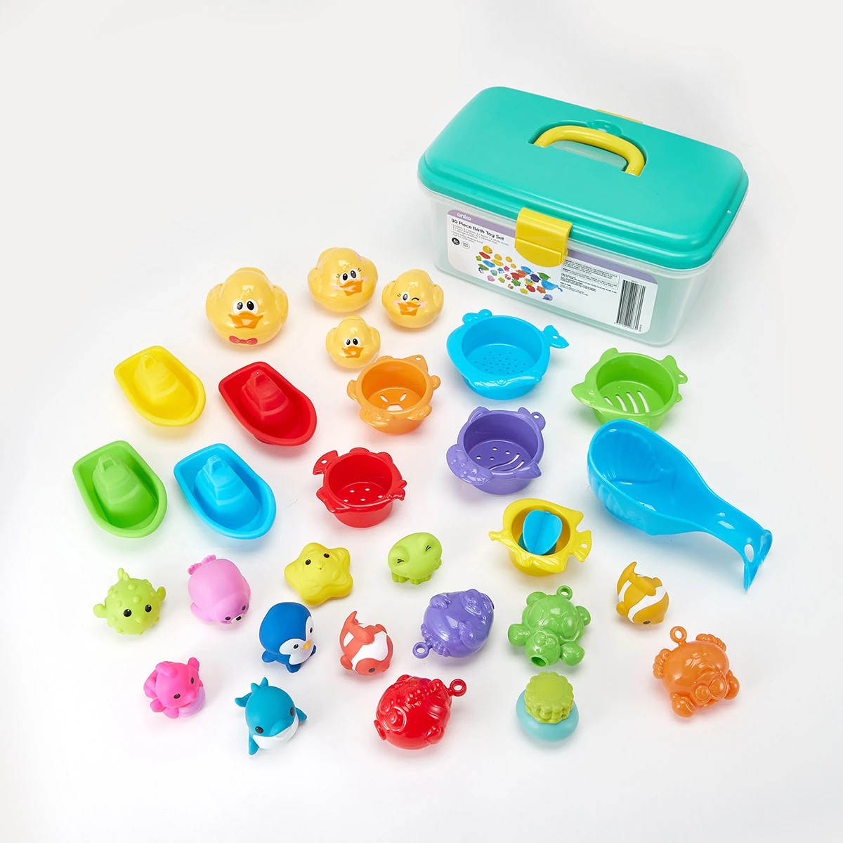 1 30 Piece Bath Toy Set, 1 of 10