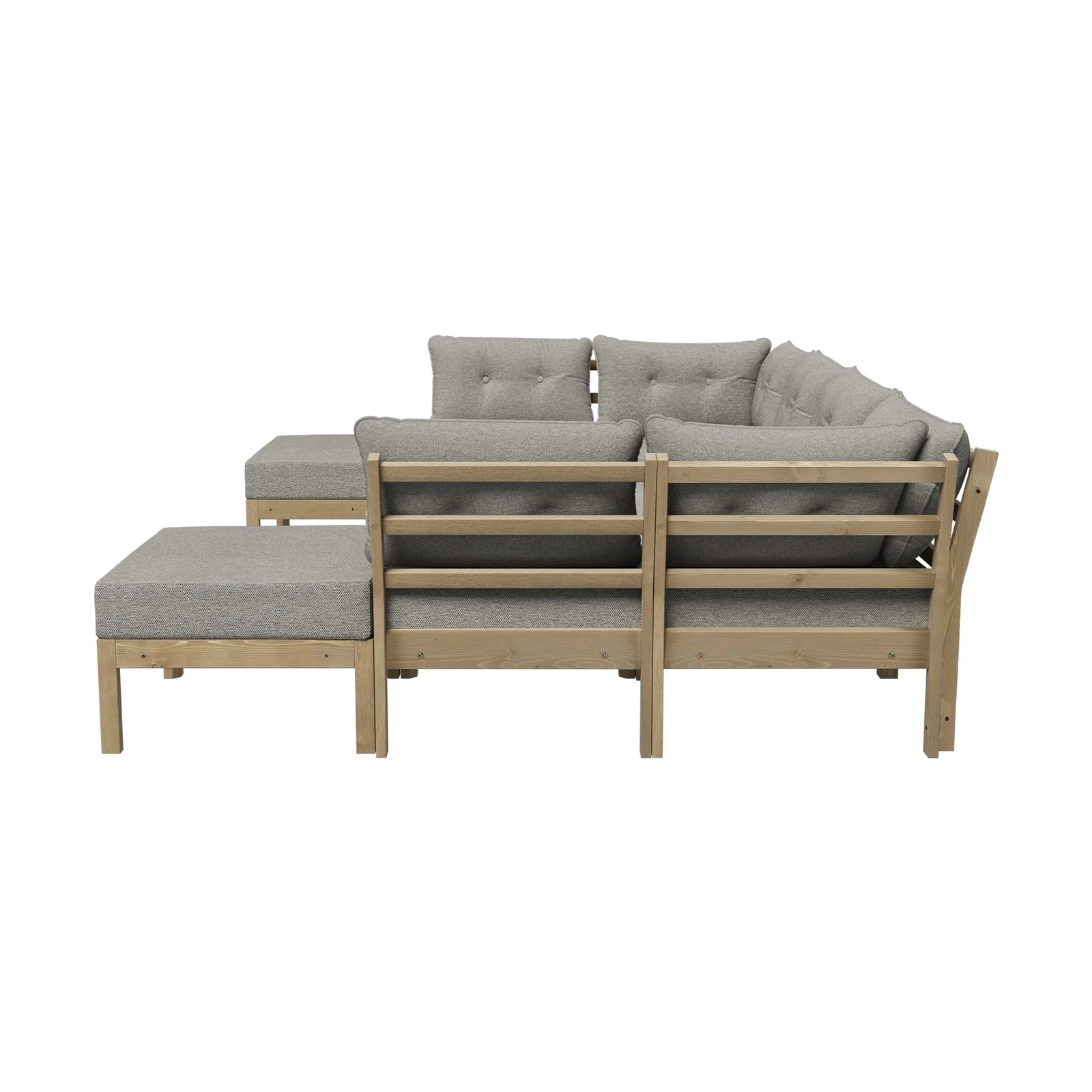 8 Livsip 9PCS Outdoor Sofa Set Lounge Setting Patio Furniture - Beige, 8 of 8