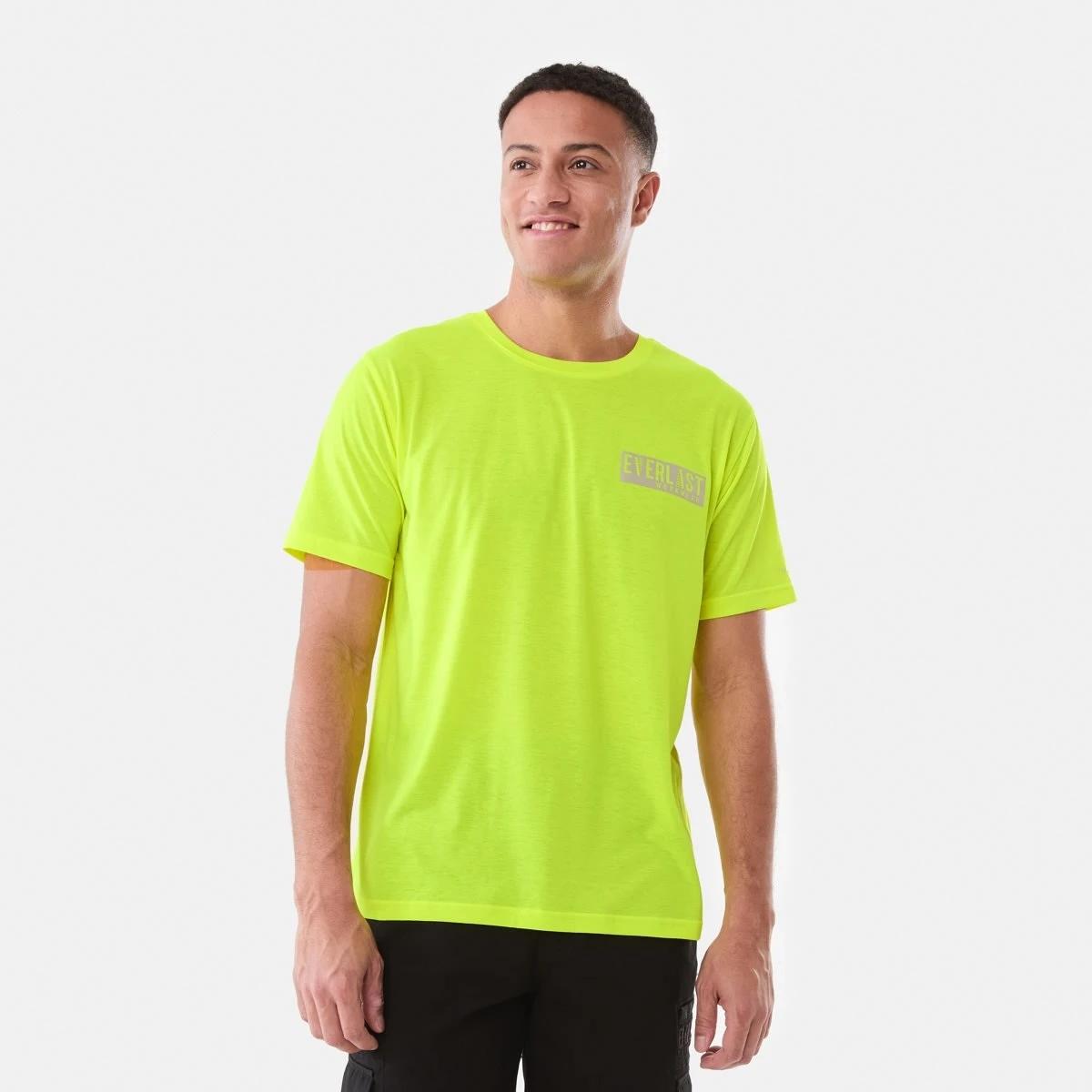 1 Everlast Mens Workwear Hi-Visibility T-shirt FLURO YELLOW, 1 of 7