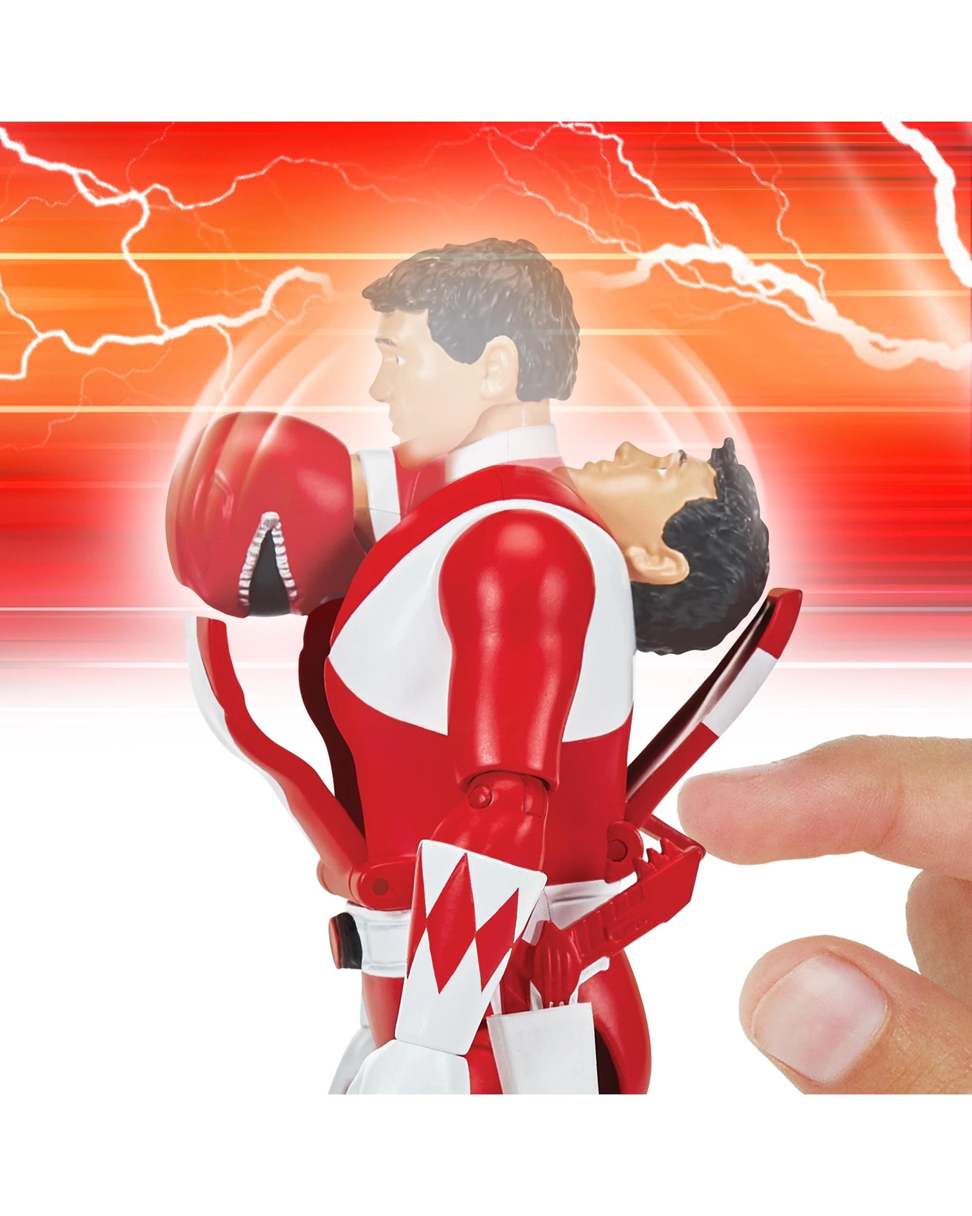 7 Mighty Morphin Power Rangers Re-Ignition Auto-Morphin Red Ranger Action Figure, 7 of 9