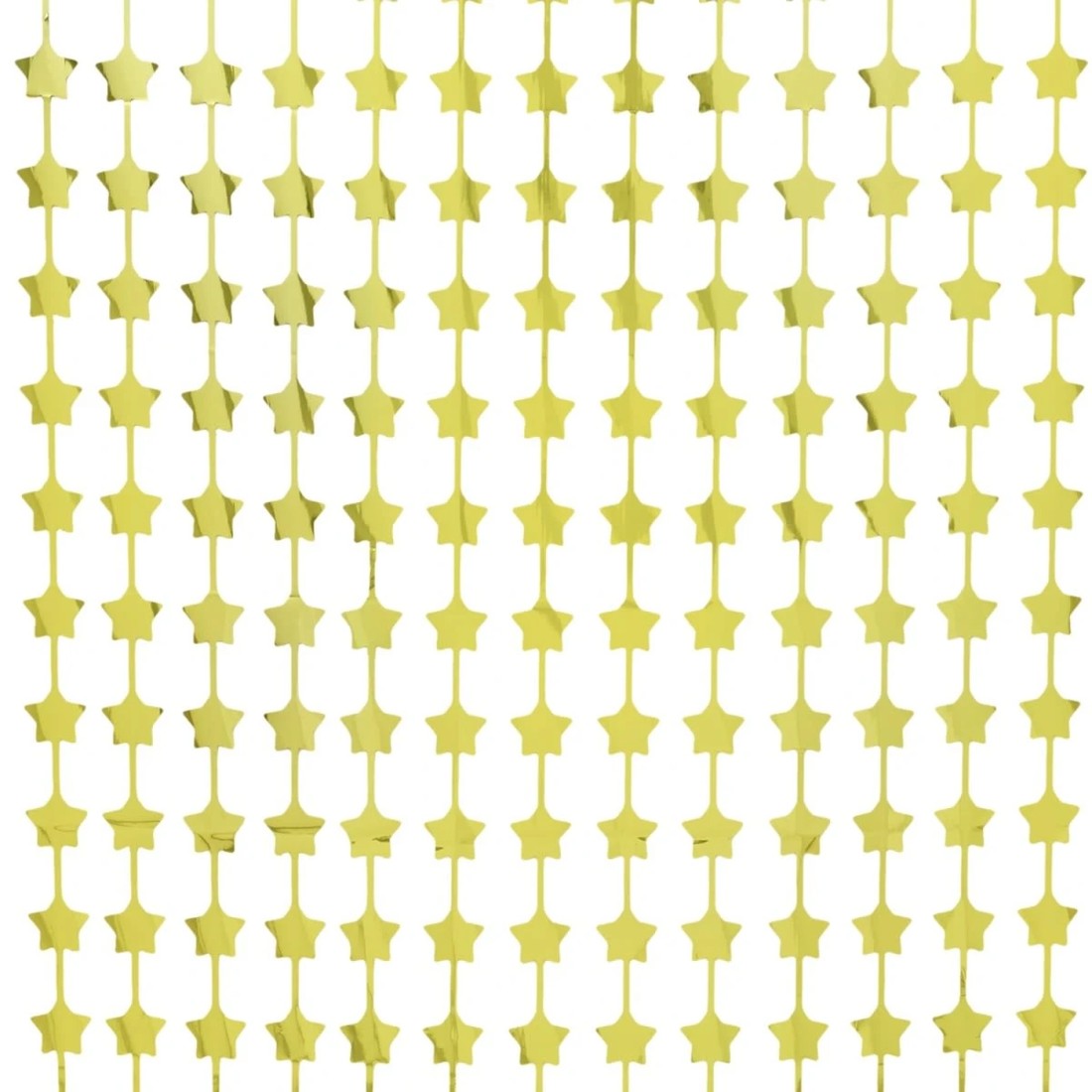 2 Gold Look Star Foil Curtain, 2 of 4