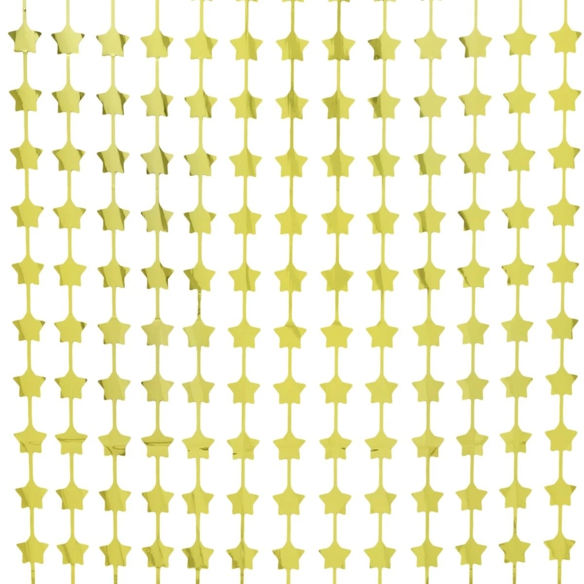 2 Gold Look Star Foil Curtain, 2 of 4