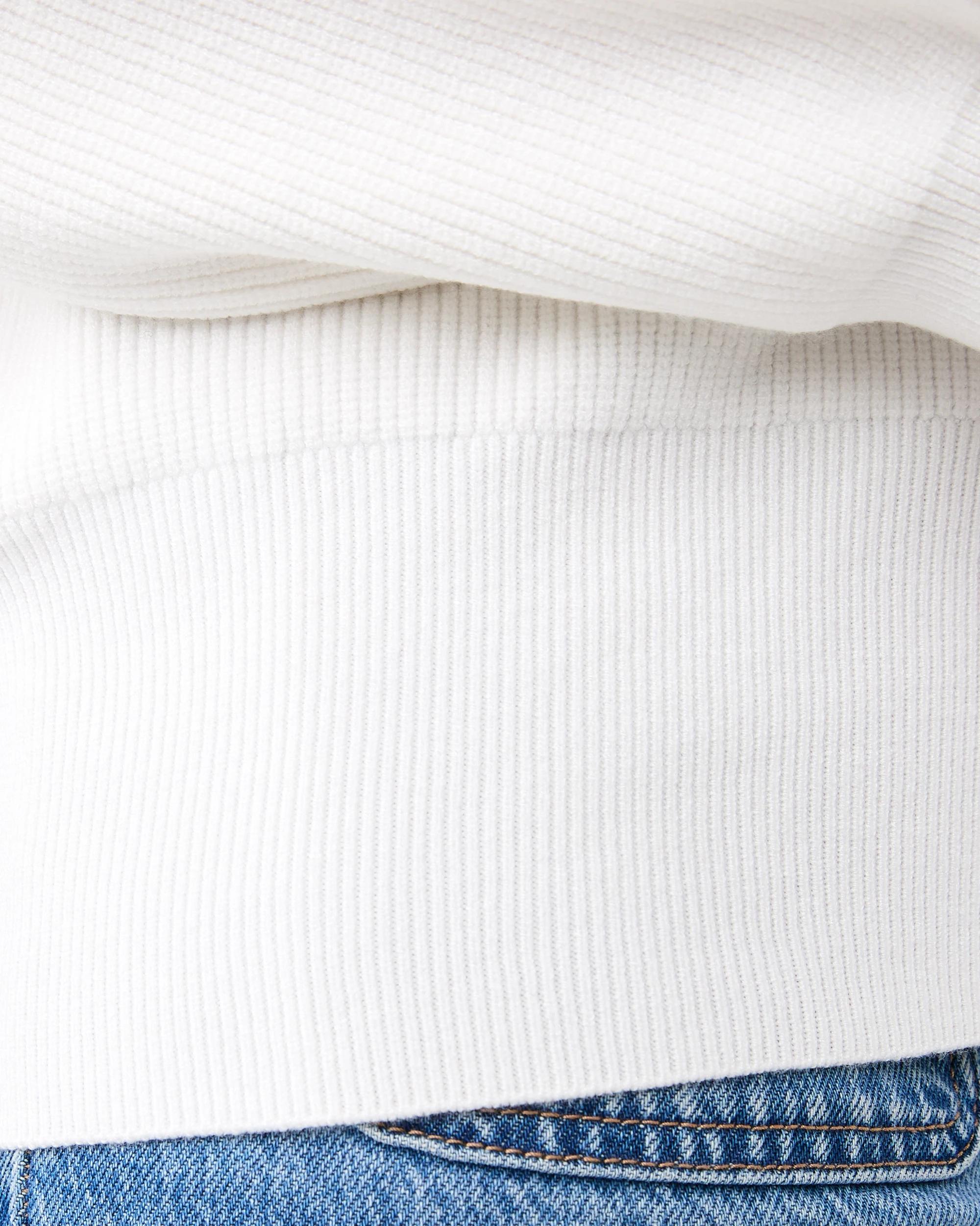 8 Ribbed Zip Through Jumper Cld White, 8 of 8