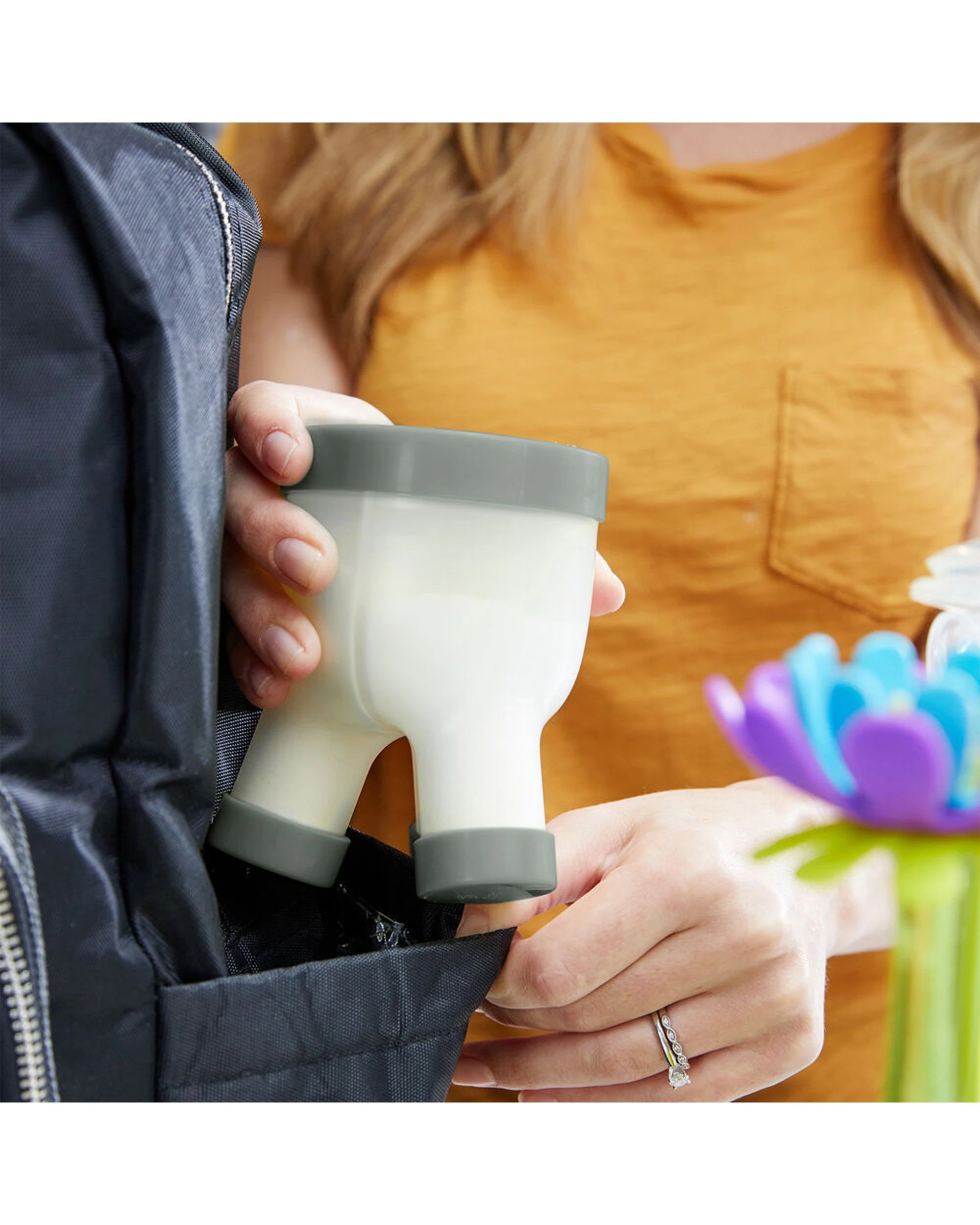 6 Boon Tripod Baby Formula Dispenser/Storage Container Holds 3x Servings 6PK - Grey, 6 of 8