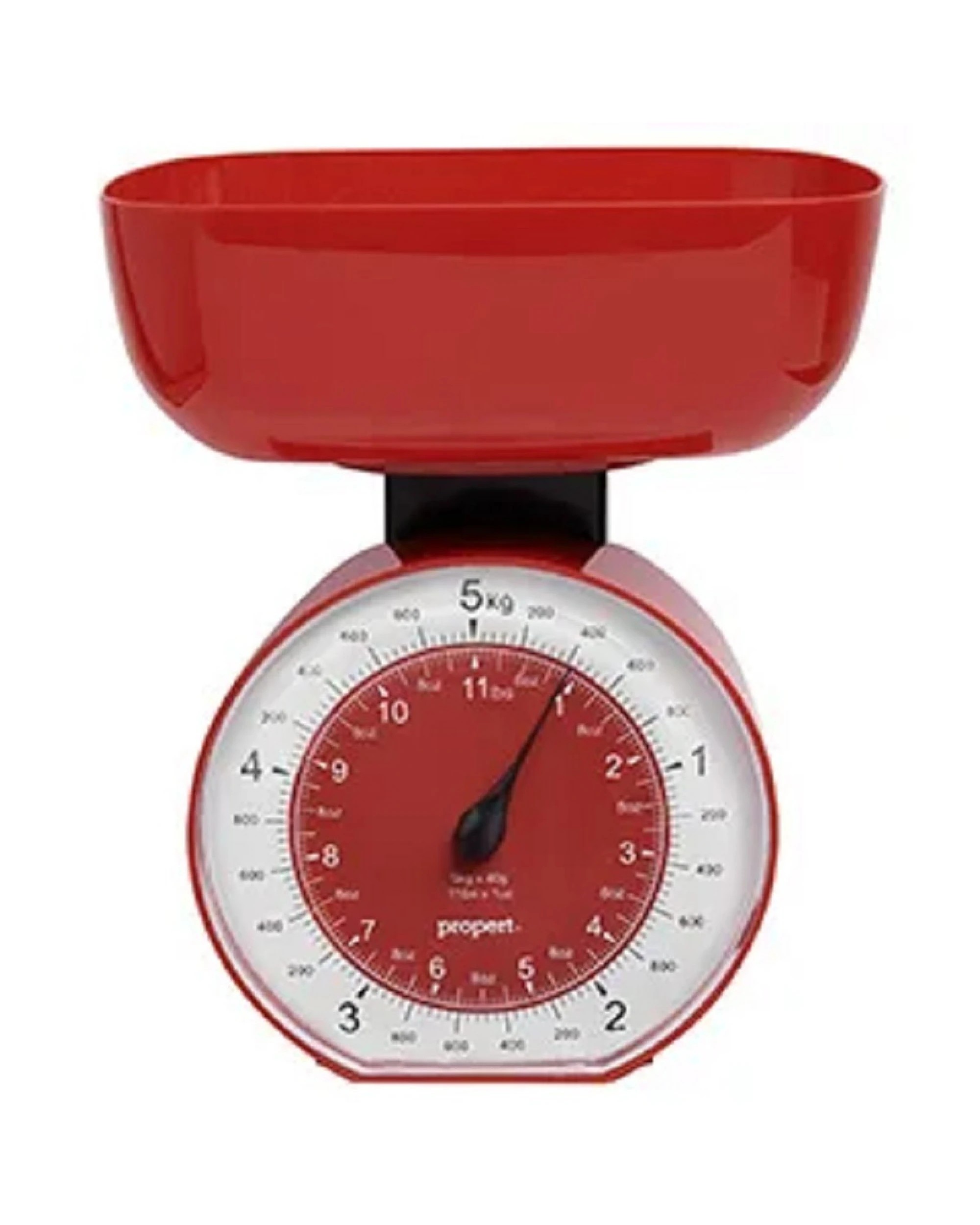 1 Propert 5kg Cardinal Mechanical Kitchen Scale in Red, 1 of 1