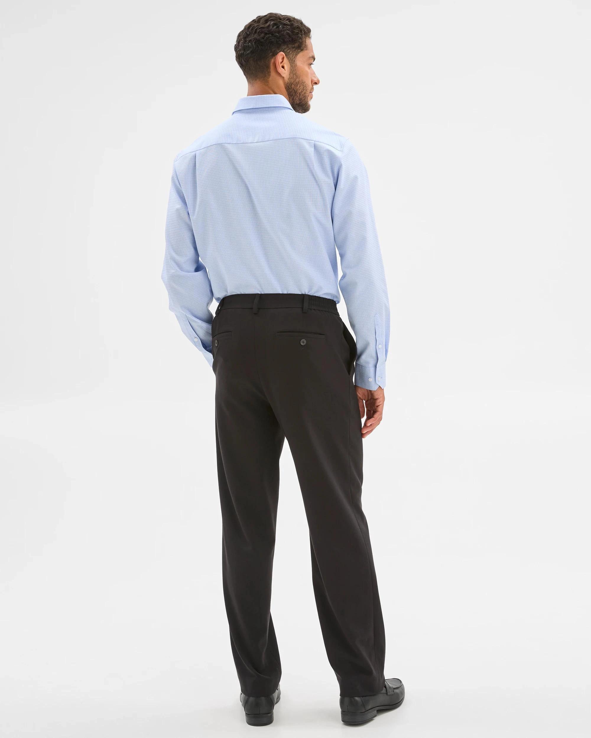 7 Preview Australian Cotton Dobby Check Shirt BLUE CHECK, 7 of 7