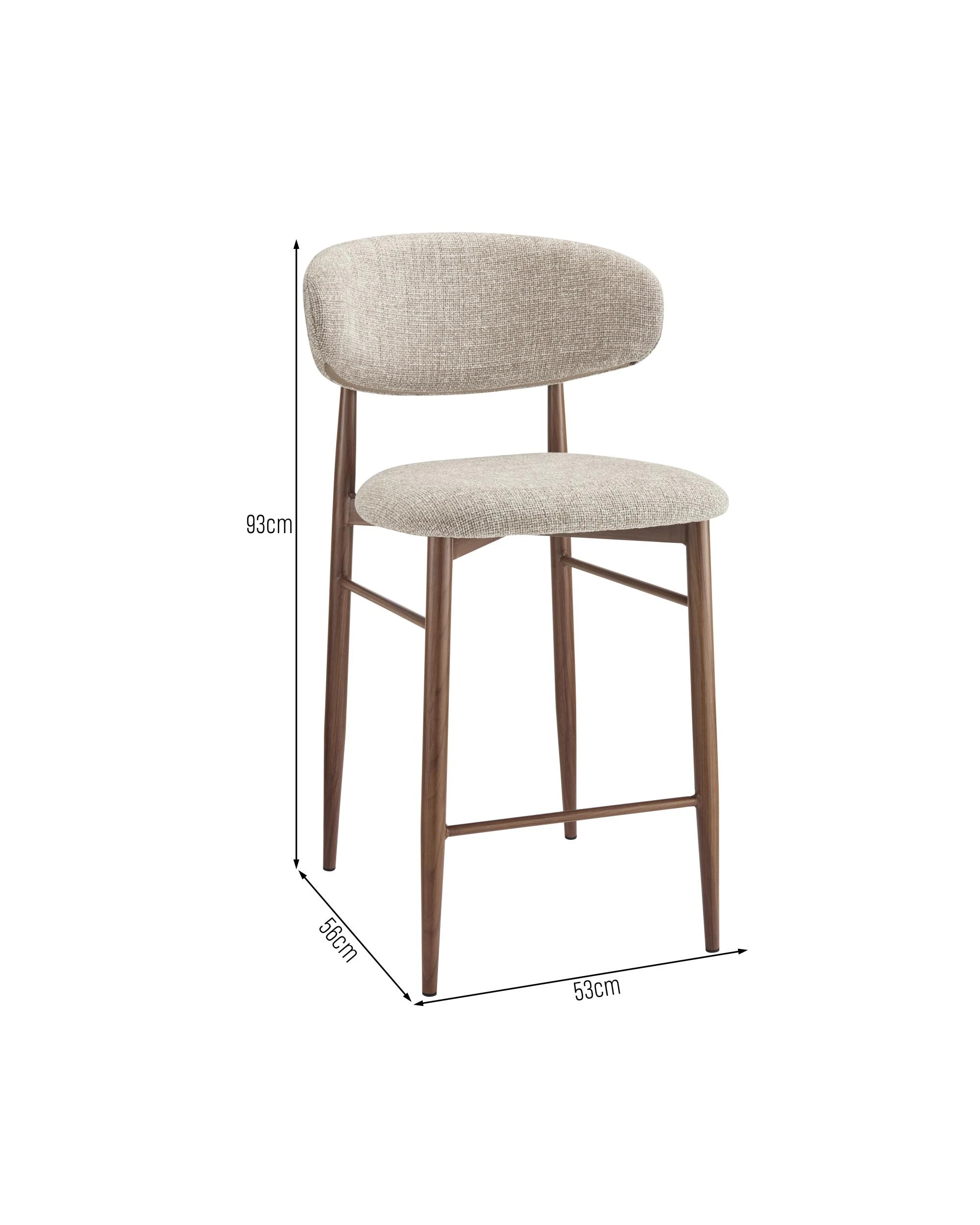 10 Kodu High Stools Pair (Set of 2) - Beige, 10 of 10