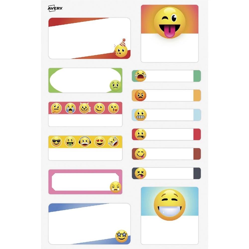 2 Avery Kids Emoji Labels 42 Pack, 2 of 2